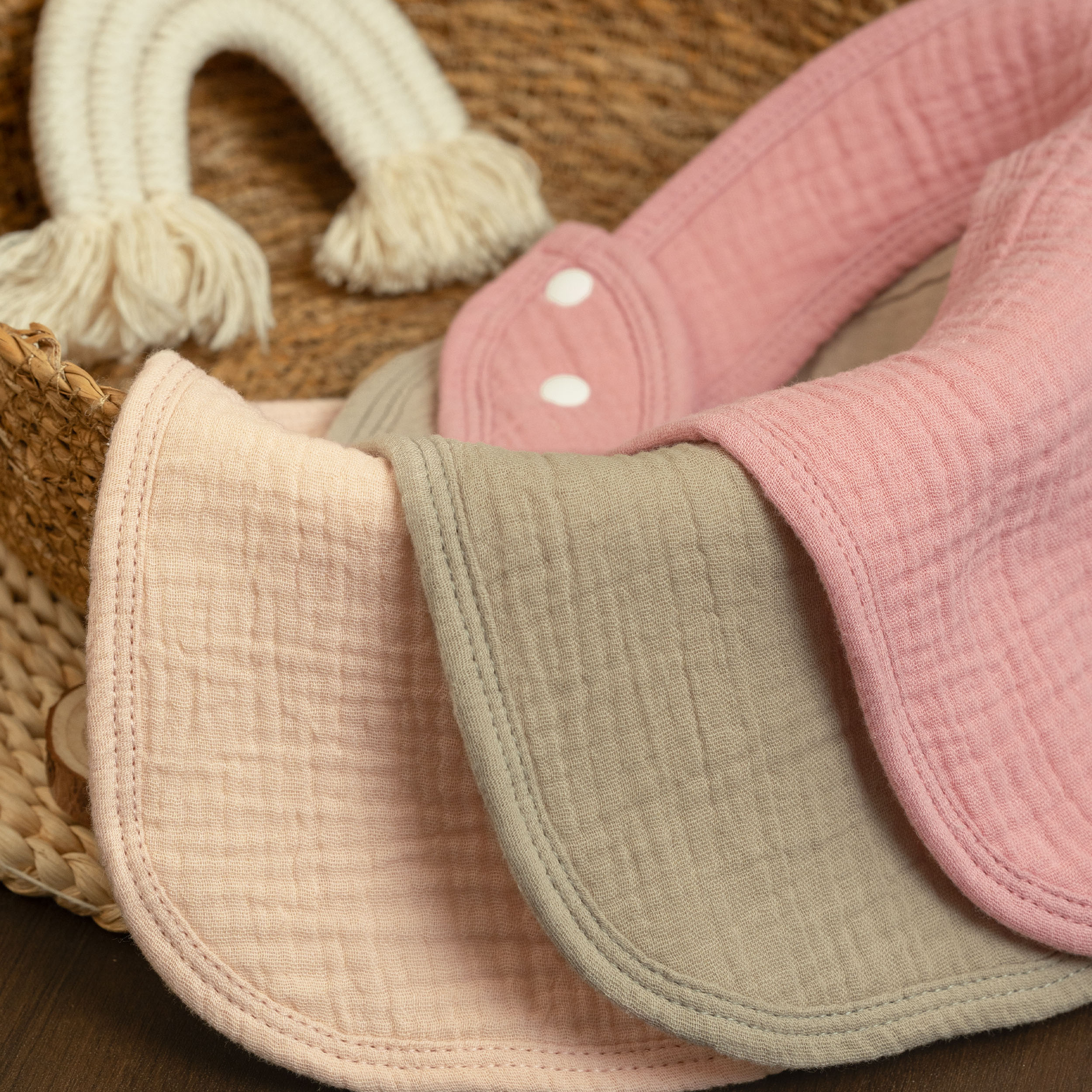 Muslin Sweetie | baby muslin bibs 6 pack | 0-36 months