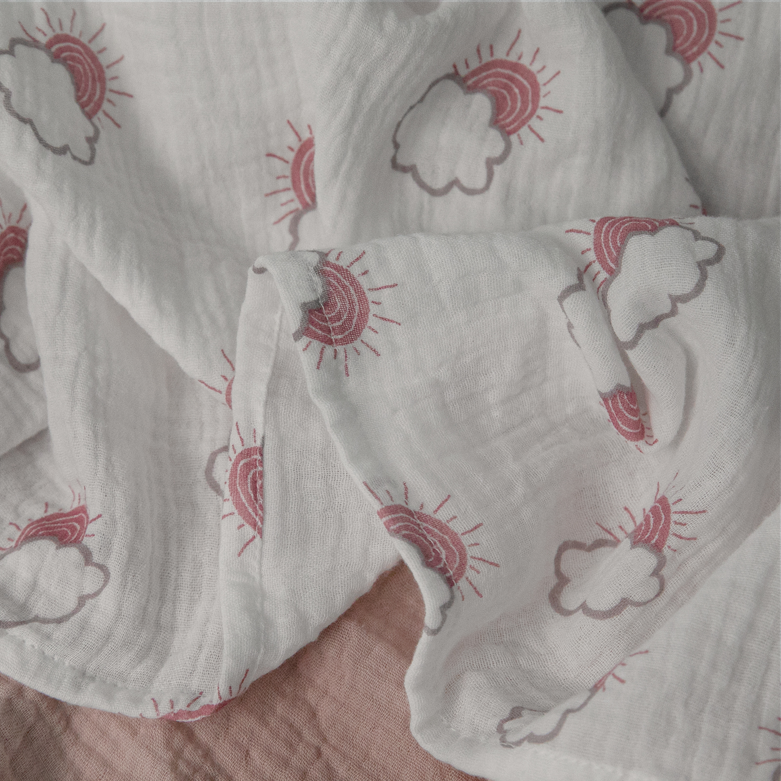 Muslin Swaddle Blankets 3-Pack, 38"x40" - Sunlight