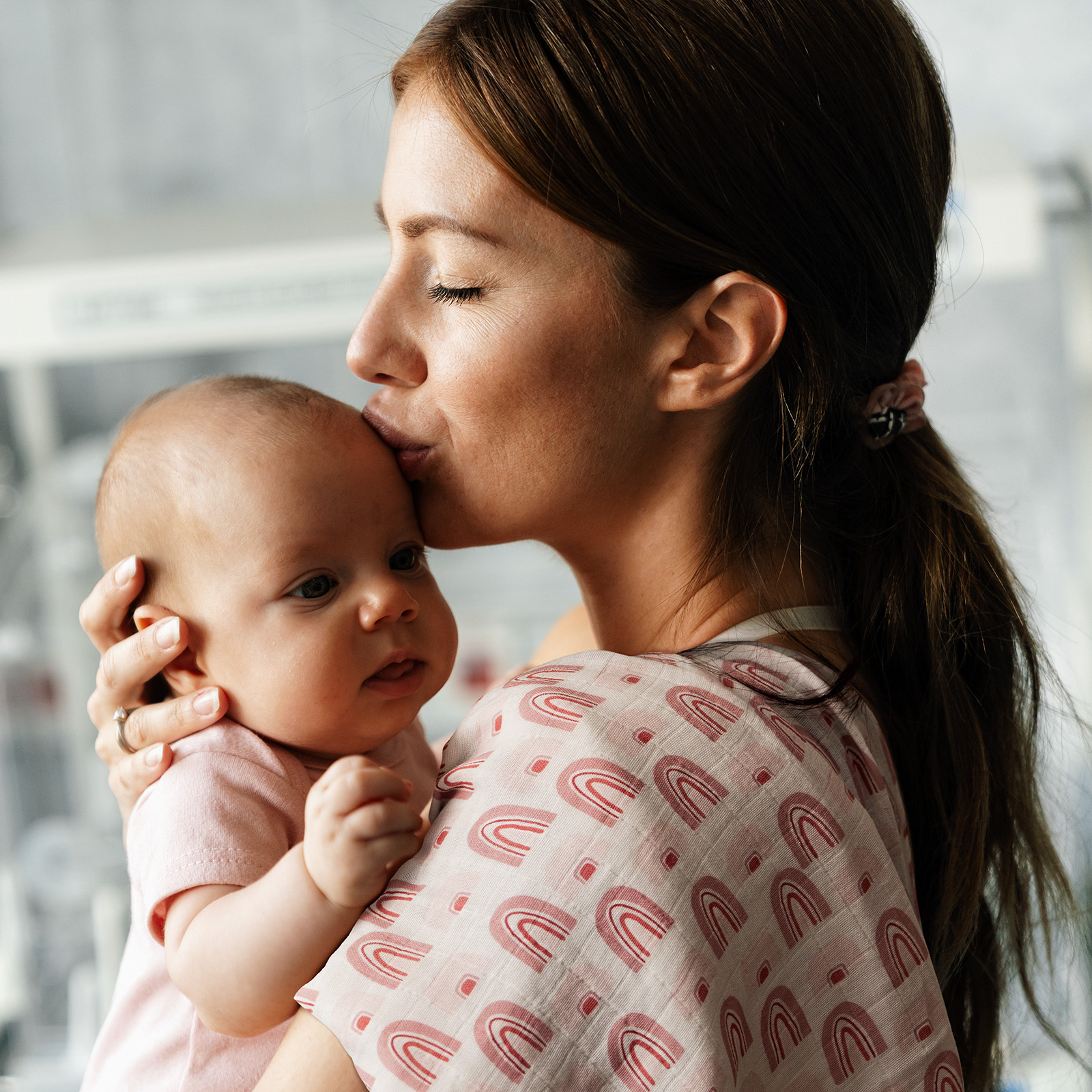 Muslin Swaddle Blankets 4-Pack | 31.5x43.3" | Rainbow's Thoughts