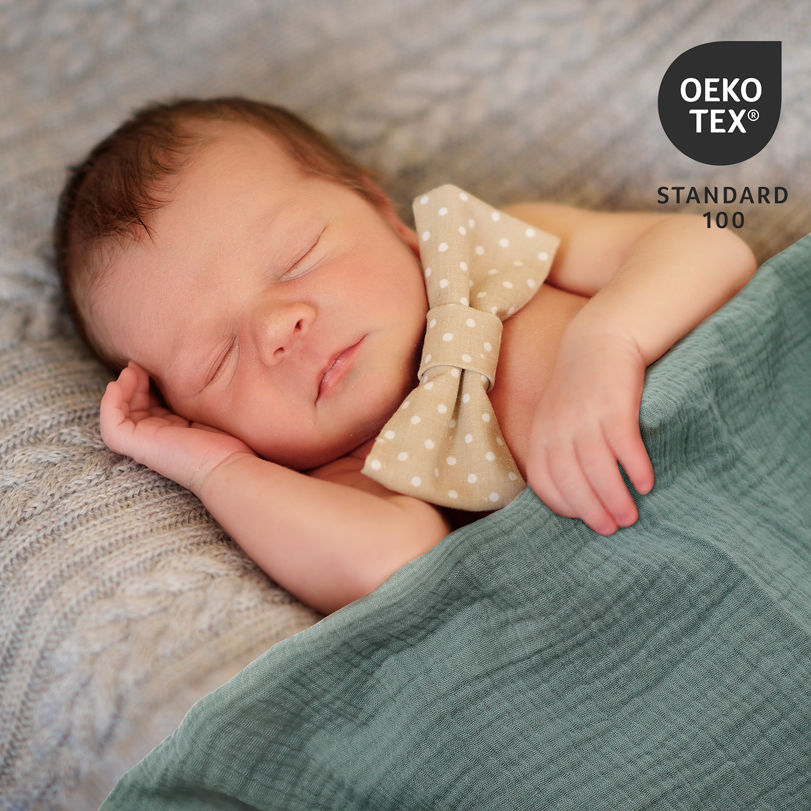 Muslin Swaddle Blankets 3-Pack, 38"x40" - Eucalyptus 