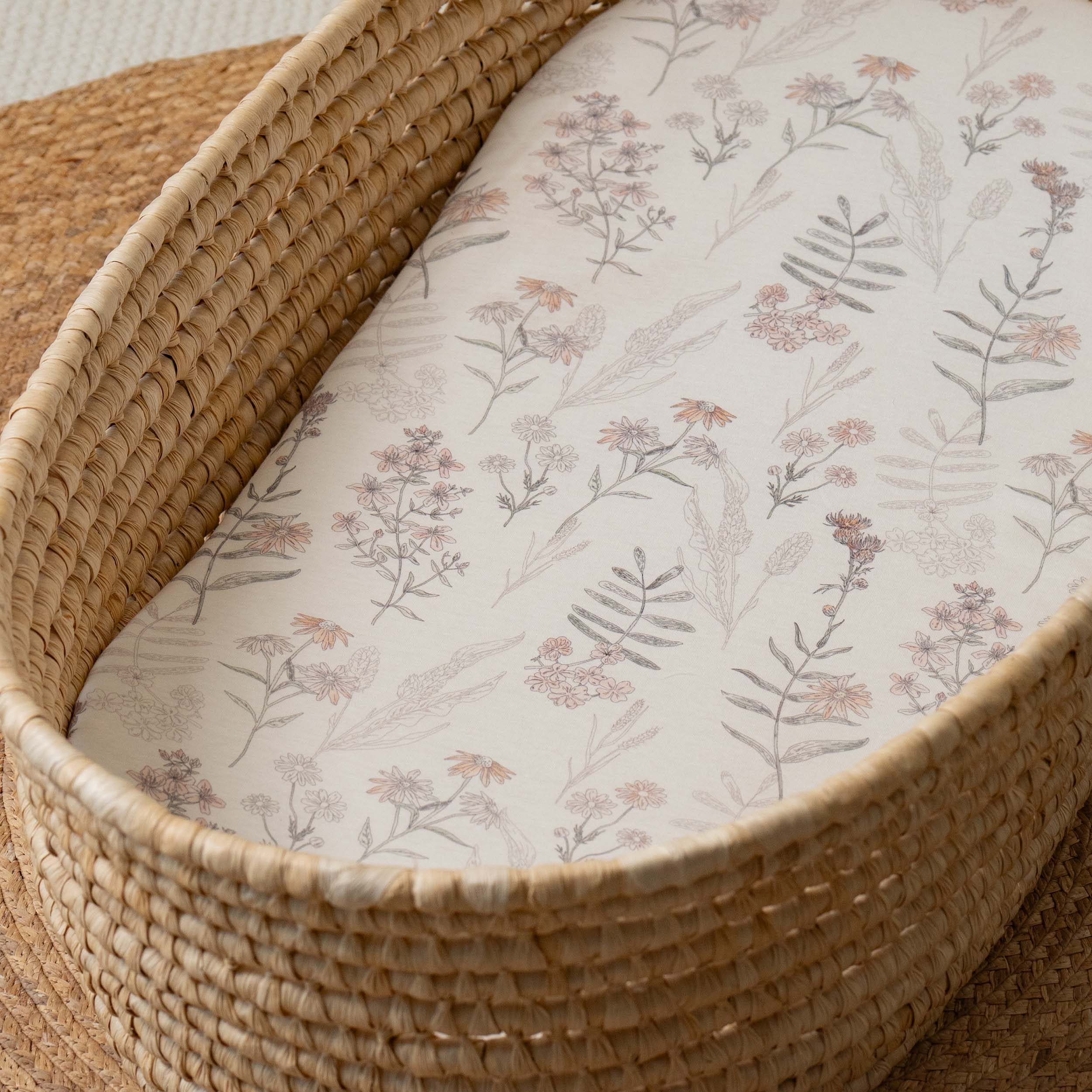 Lineage of Bloom | Baby Bassinet Sheet 2-Pack | 33''*17''