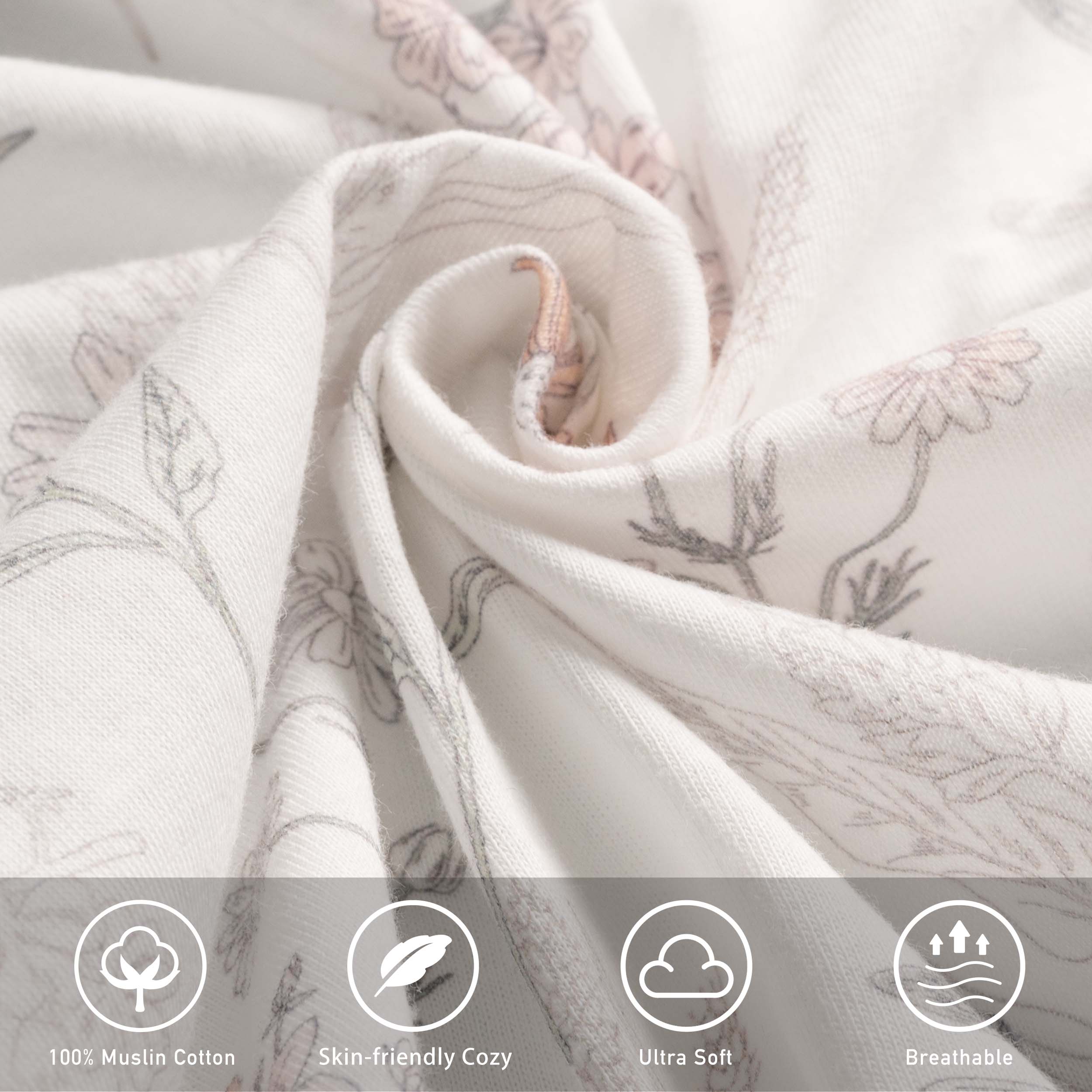 Lineage of Bloom | Baby Bassinet Sheet 2-Pack | 33''*17''