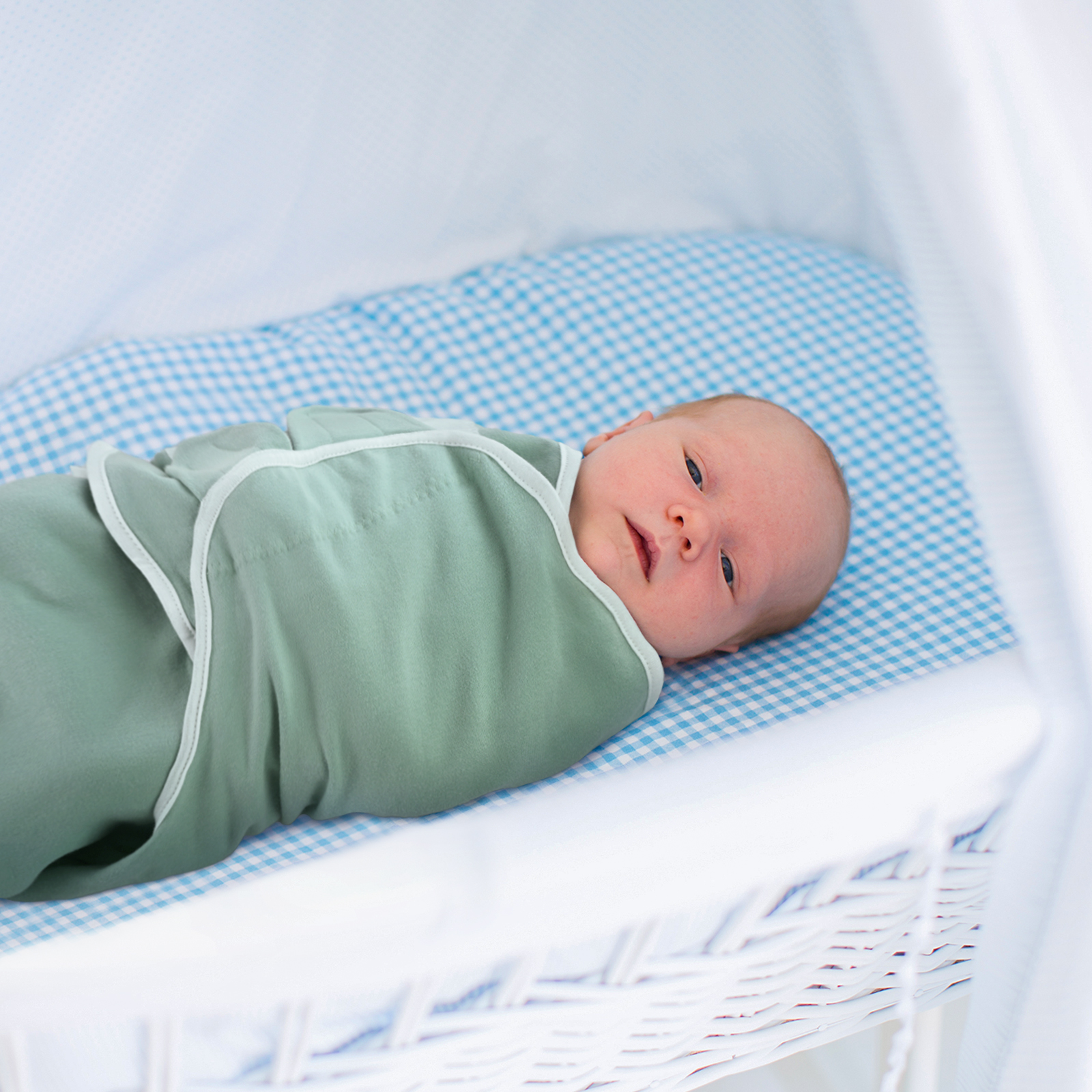 Greyish Green | Gllquen Baby Swaddle 0-3 Months 3 Pack