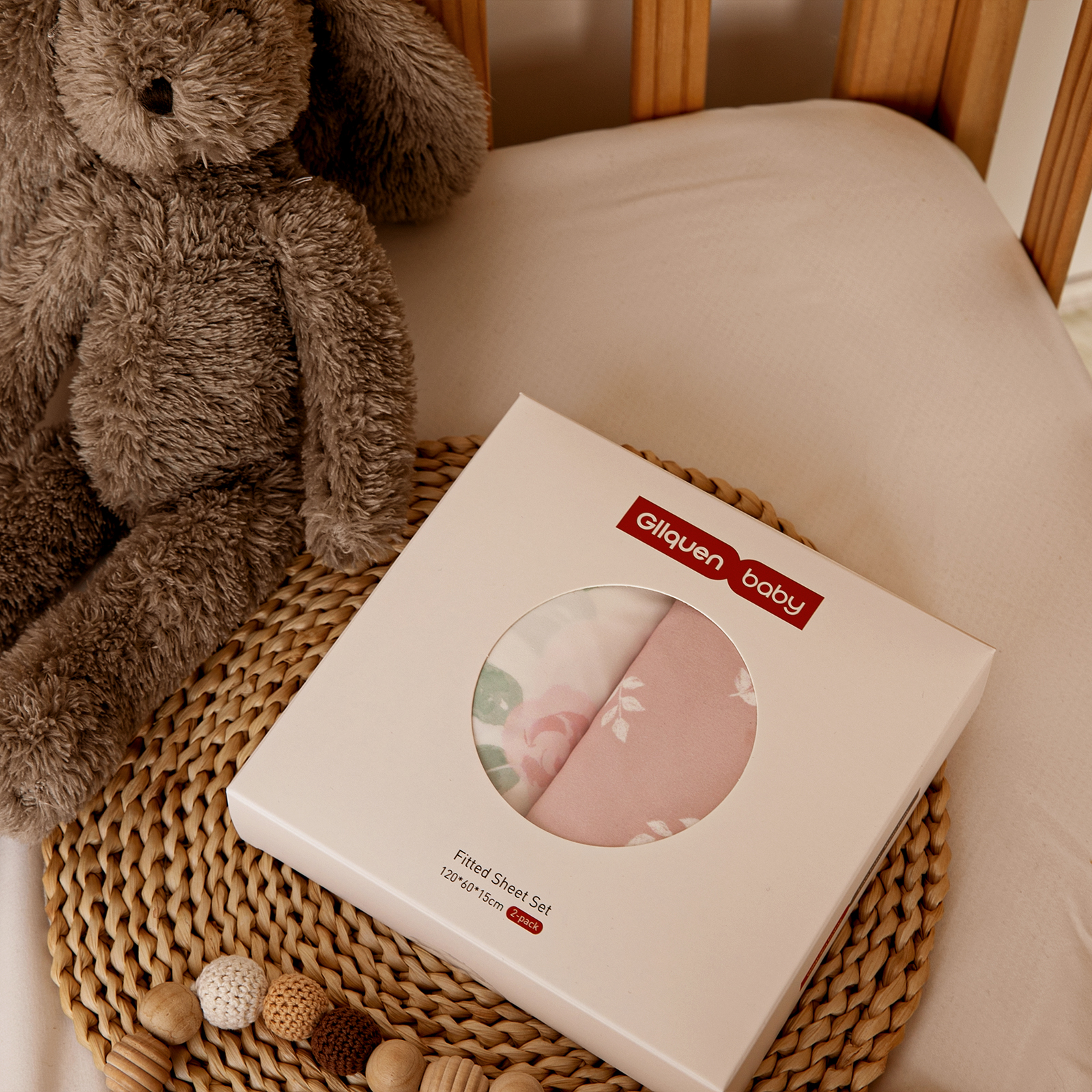 Rose | Fitted Sheets 2-Pack