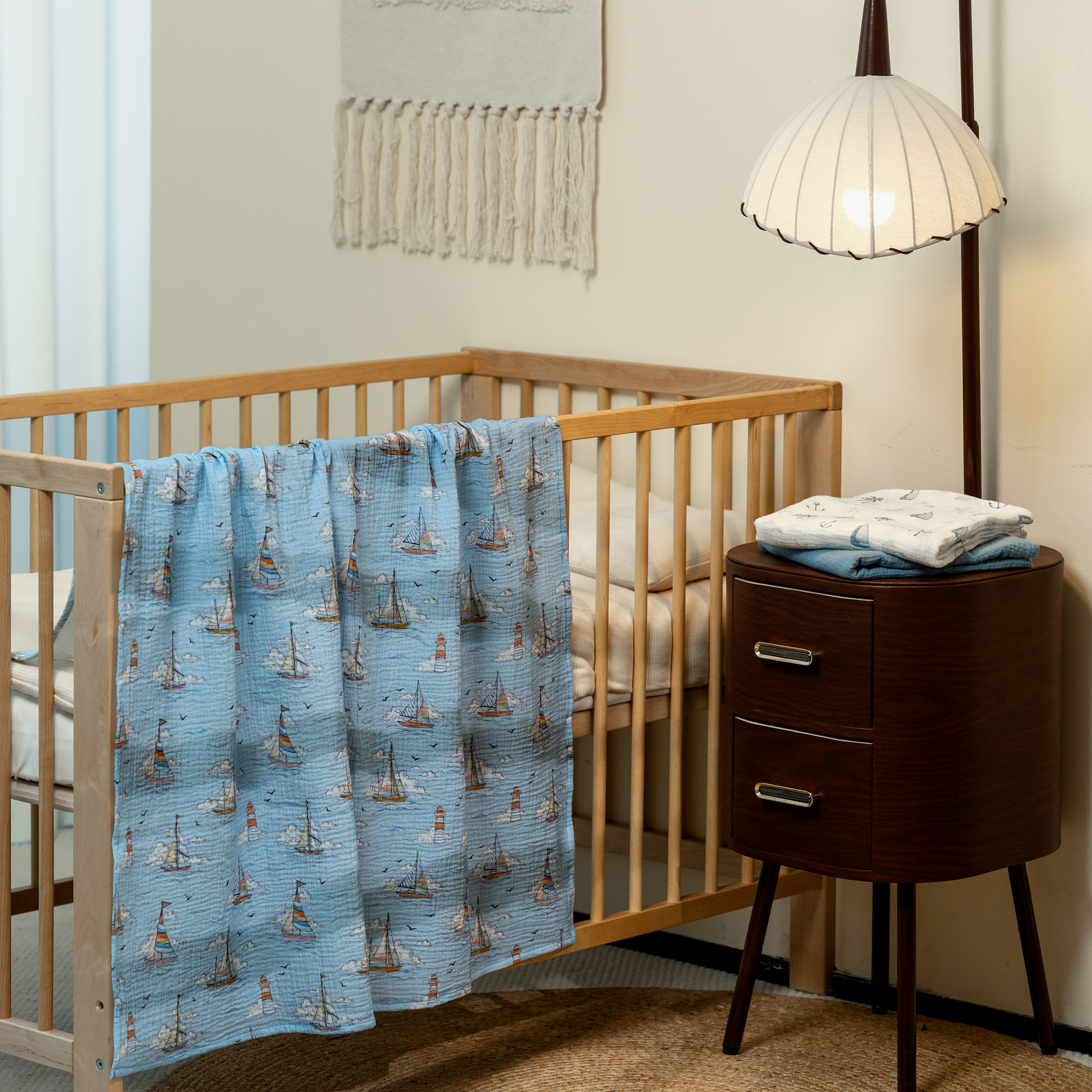 Muslin Swaddle Blankets 3-Pack | 38"x40" | Little Navigator’s Log