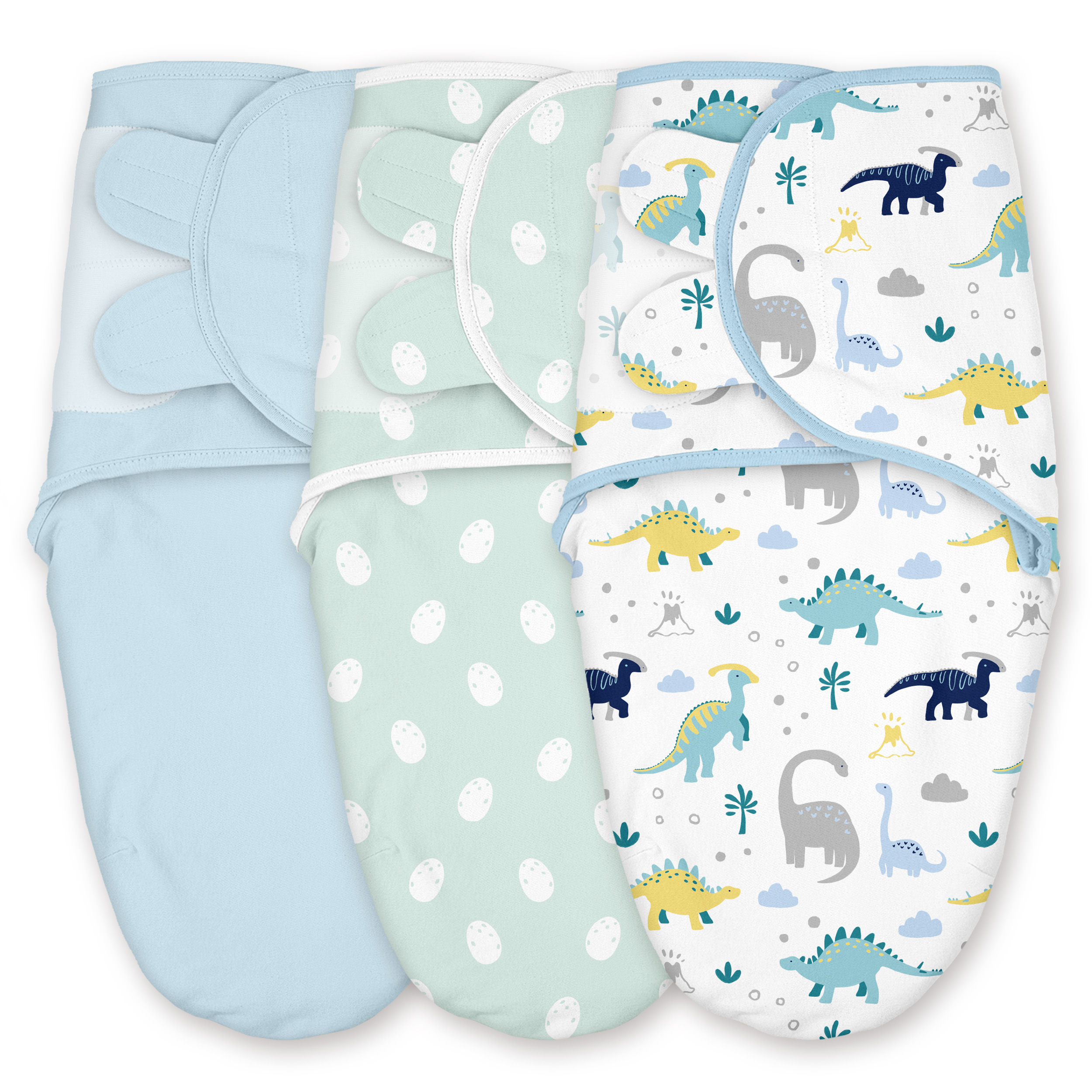 Tropical Dino  Print | Baby Swaddle 3 Pack | 0-3 Months