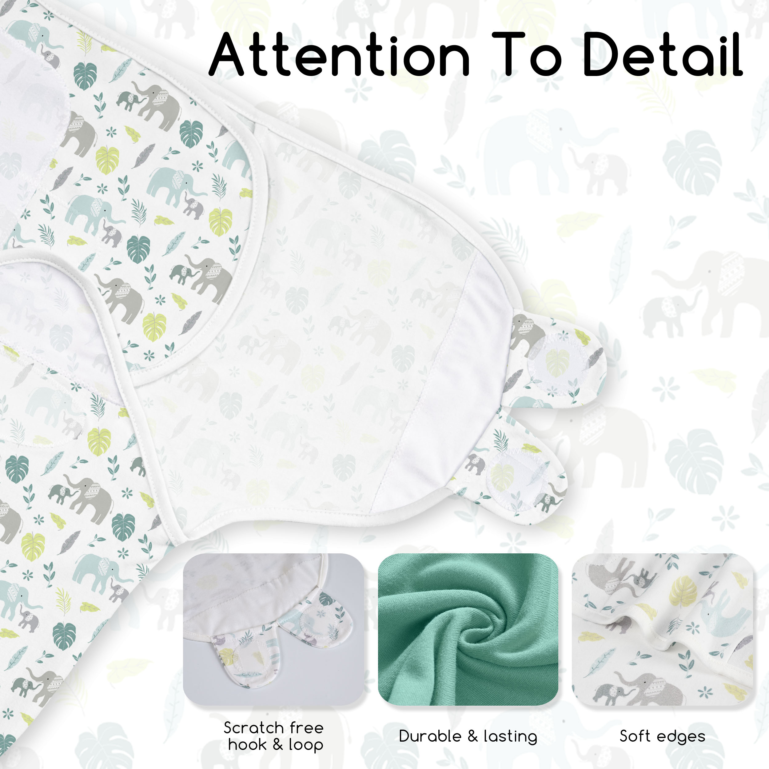Under the Mint Canopy | Baby Swaddle 2-Pack | 0-3 Months