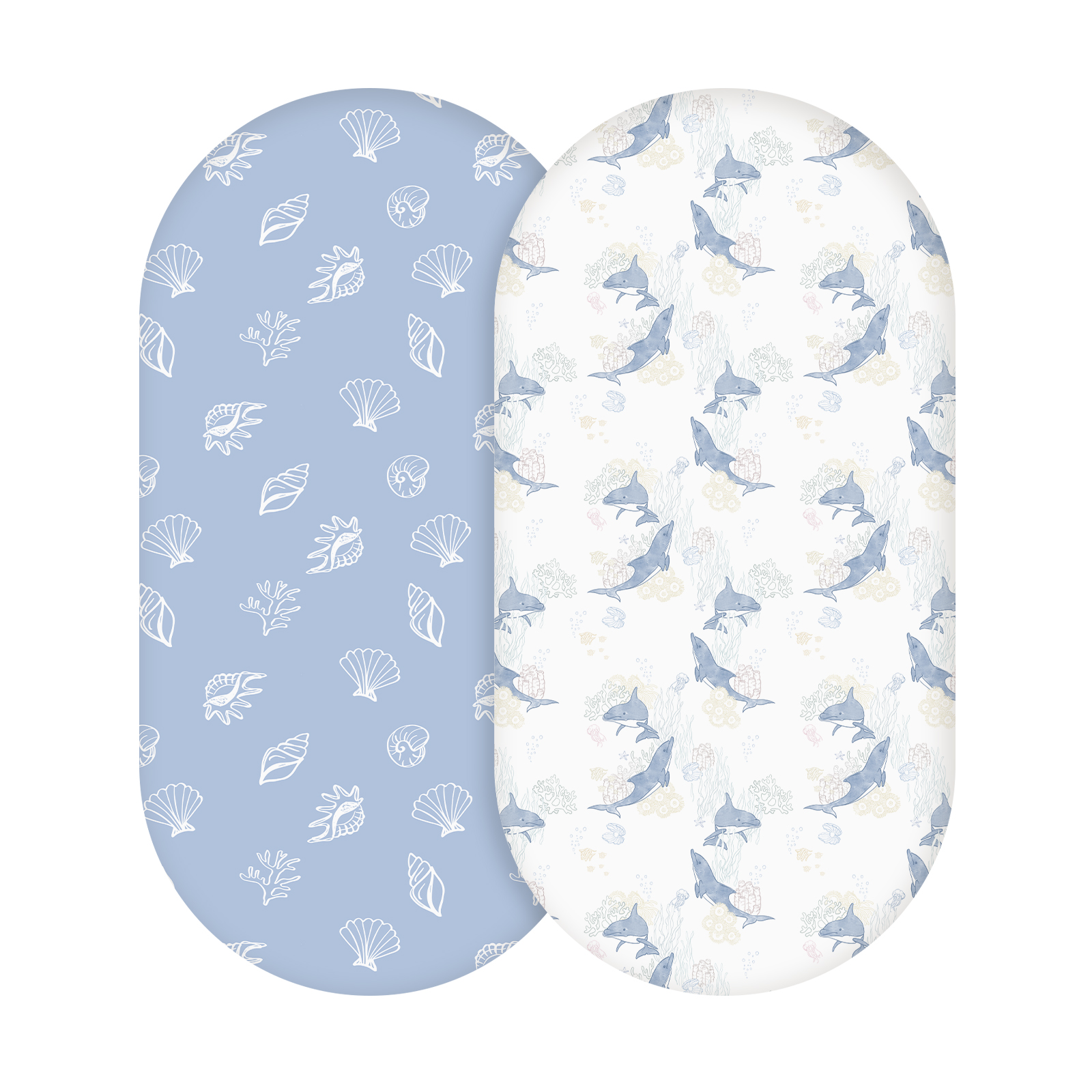 Sea | Bassinet Sheets 2-Pack | 16*32''
