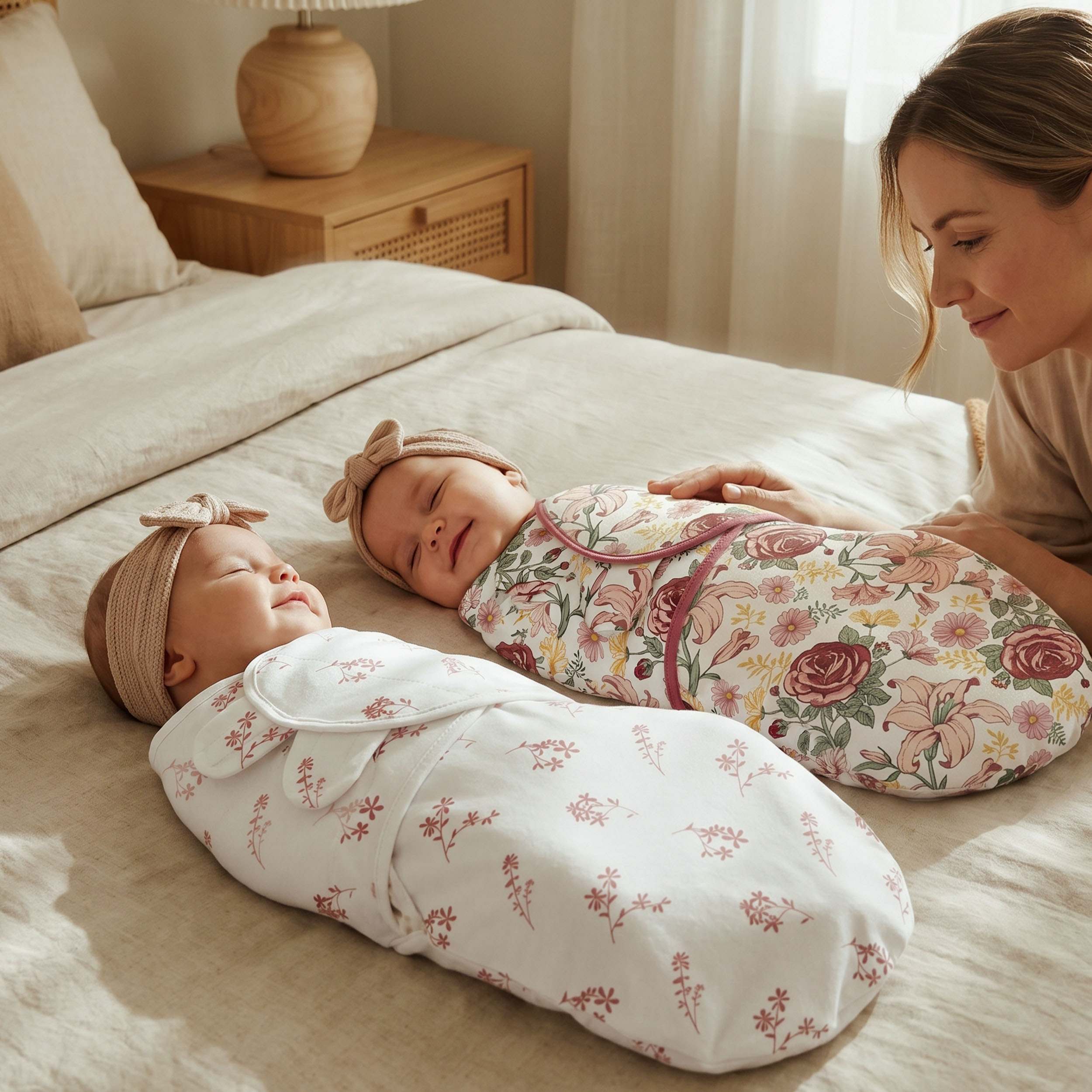 Vintage Rose Serenade | Baby Swaddle 3 Pack | 0-3 Months