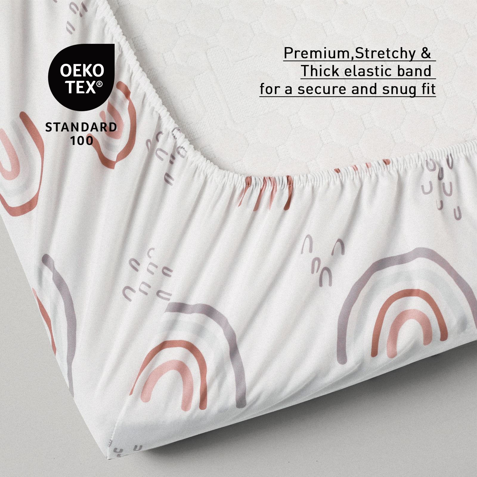 Rainbow  | Bassinet Sheets 1-Pack | 140*70cm