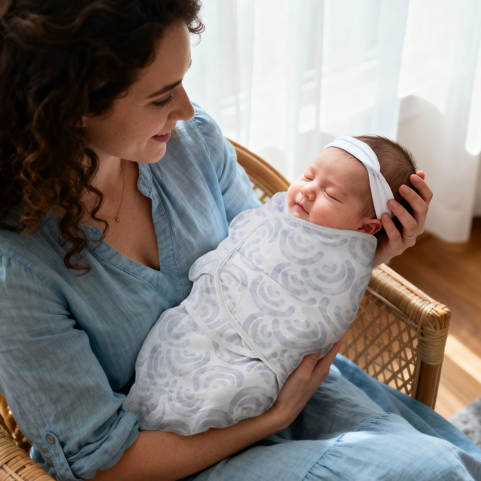 Cloud Cranes' Waltz | Baby Swaddle Sack | 0-3 Months 3 Pack