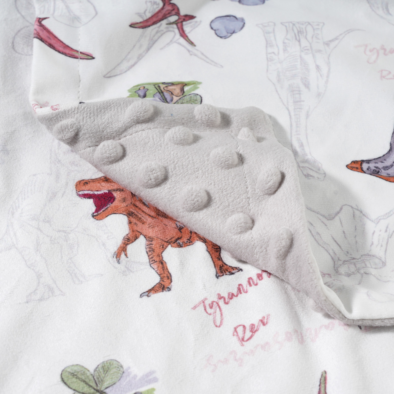 Volcanic Dinosaur | Gllquen baby Fleece Plush Dot Blanket | 30''*40''