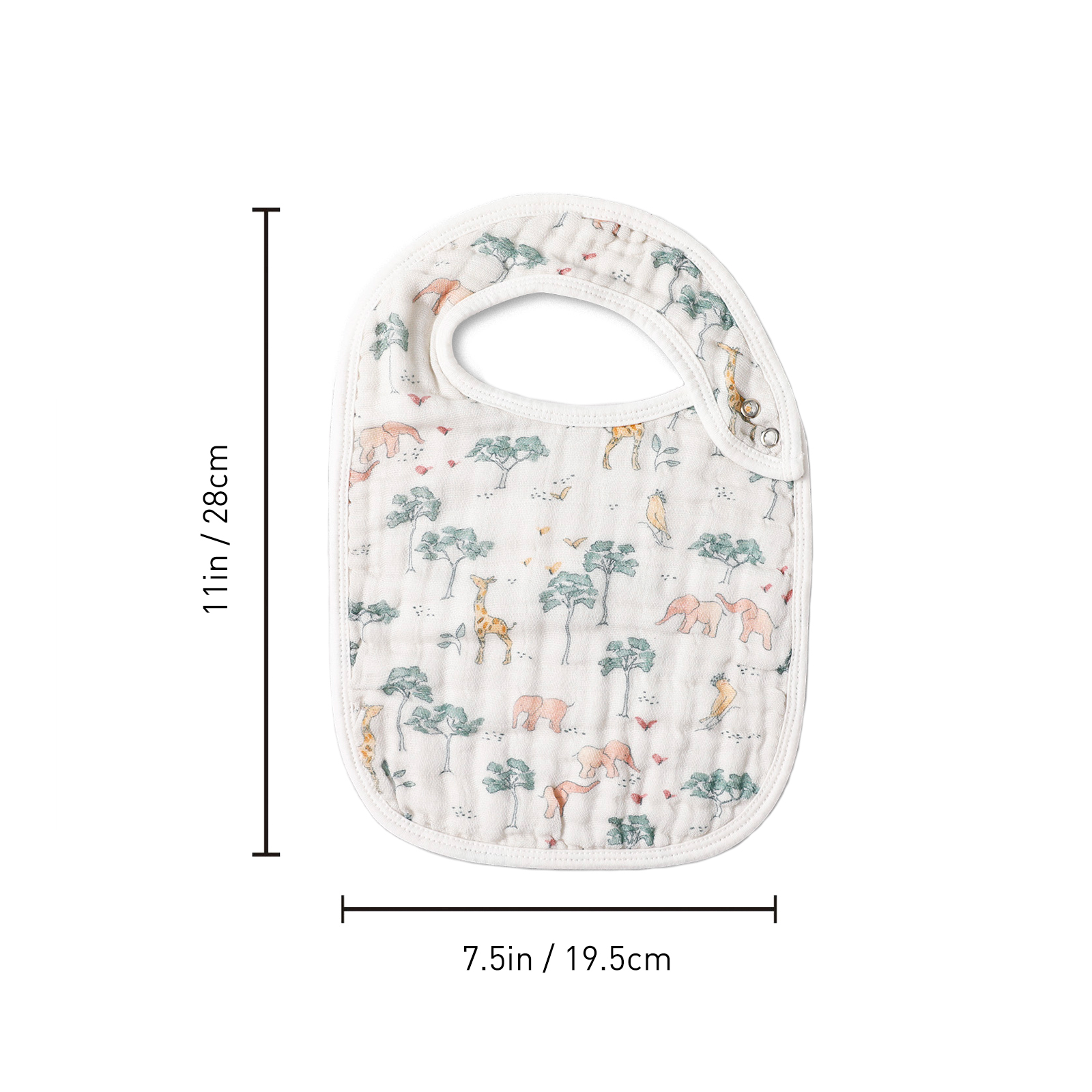 Animal Jungle | Organic Cotton Muslin Bandana Bibs 3 Pack