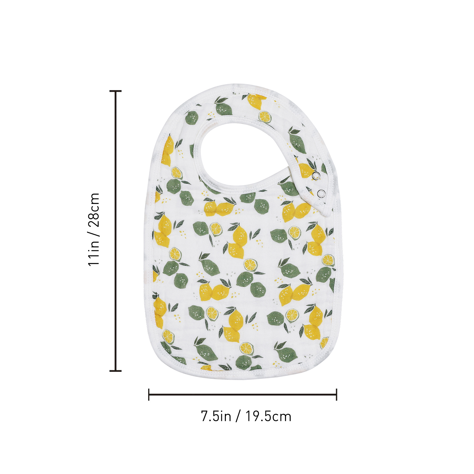 Lemon | Organic Cotton Muslin Bandana Bibs 3 Pack