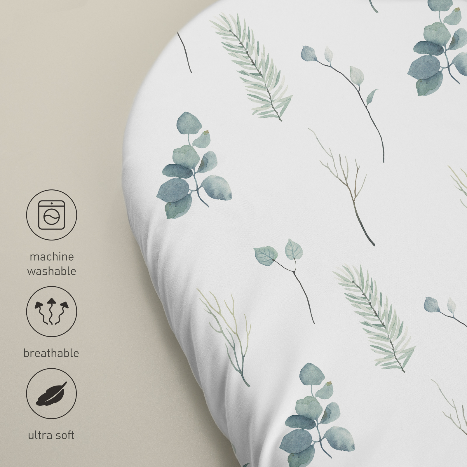 Eucalyptus | Bassinet Sheets 4-Pack | 16''*32''