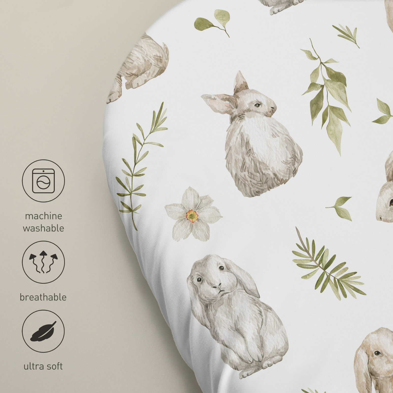 Rabbit | Bassinet Sheets 4-Pack | 16''*32''
