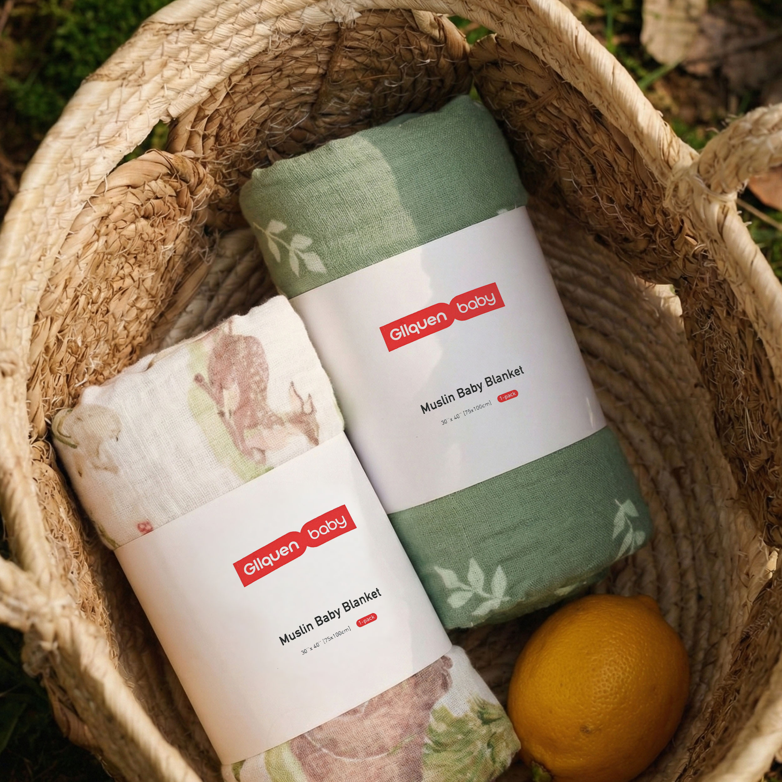 Forest Stories | Muslin and Fleece Plush Dot Blanket | 30''*40''