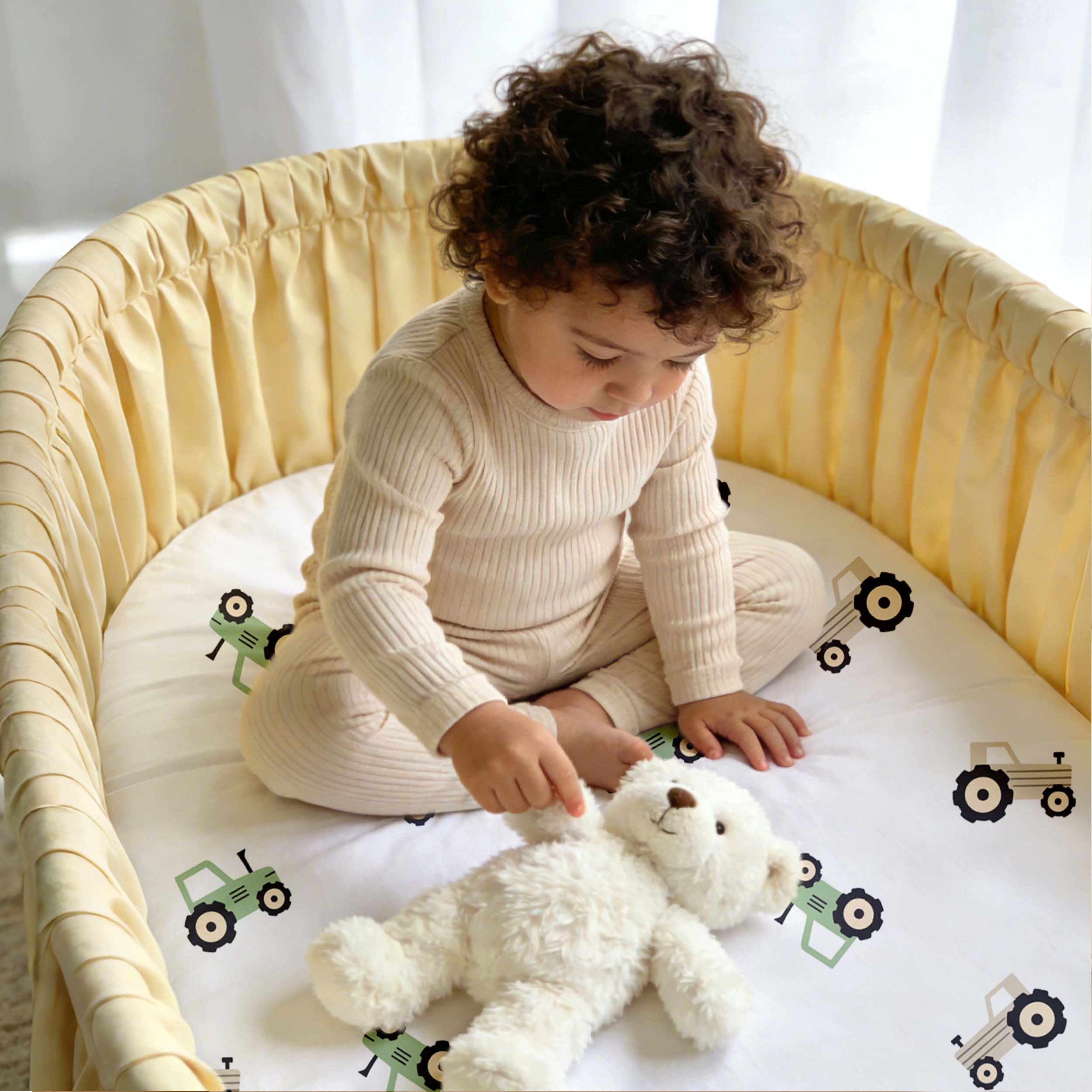 Pastoral Idyll | Bassinet Sheets 3-Pack | 17*33''