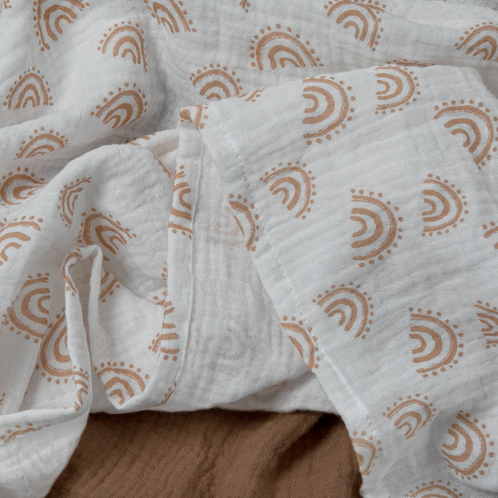 Muslin Swaddle Blankets 3-Pack, 38"x40" - Glorious Rainbow
