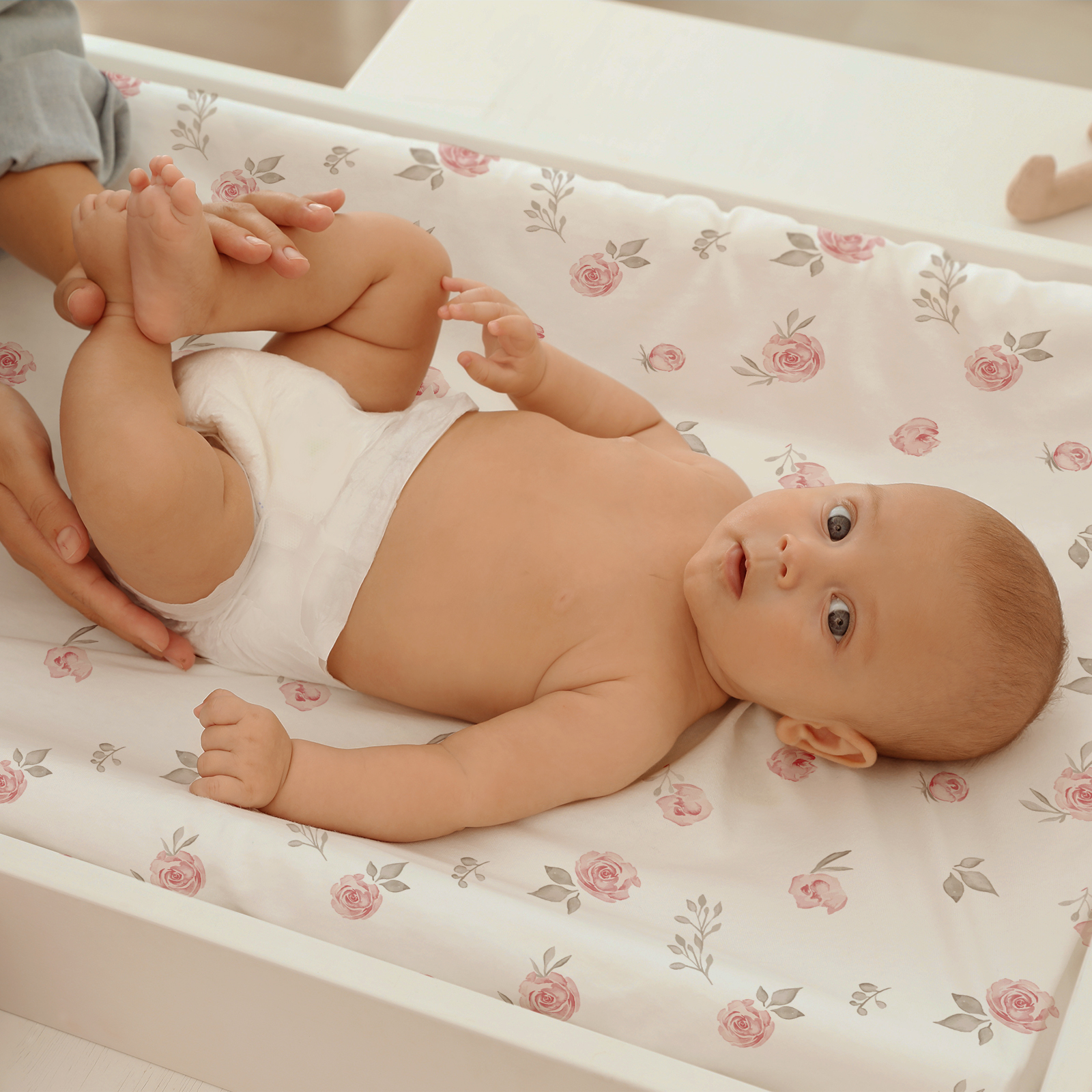 Ink Rose | Baby Bassinet Sheet 2-Pack | 33''*17''