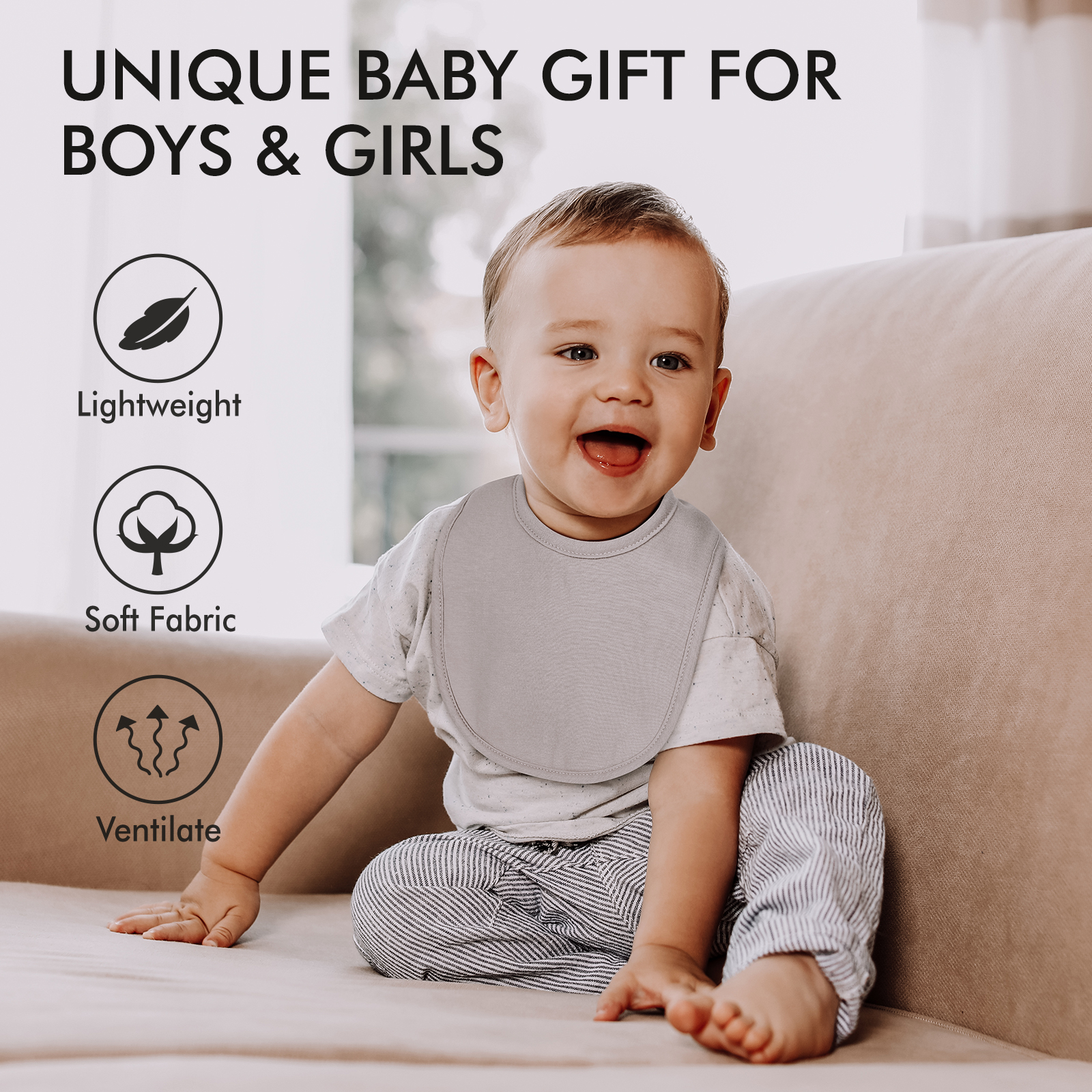 Bassic Set | Organic Cotton Bandana Bibs 10 Pack