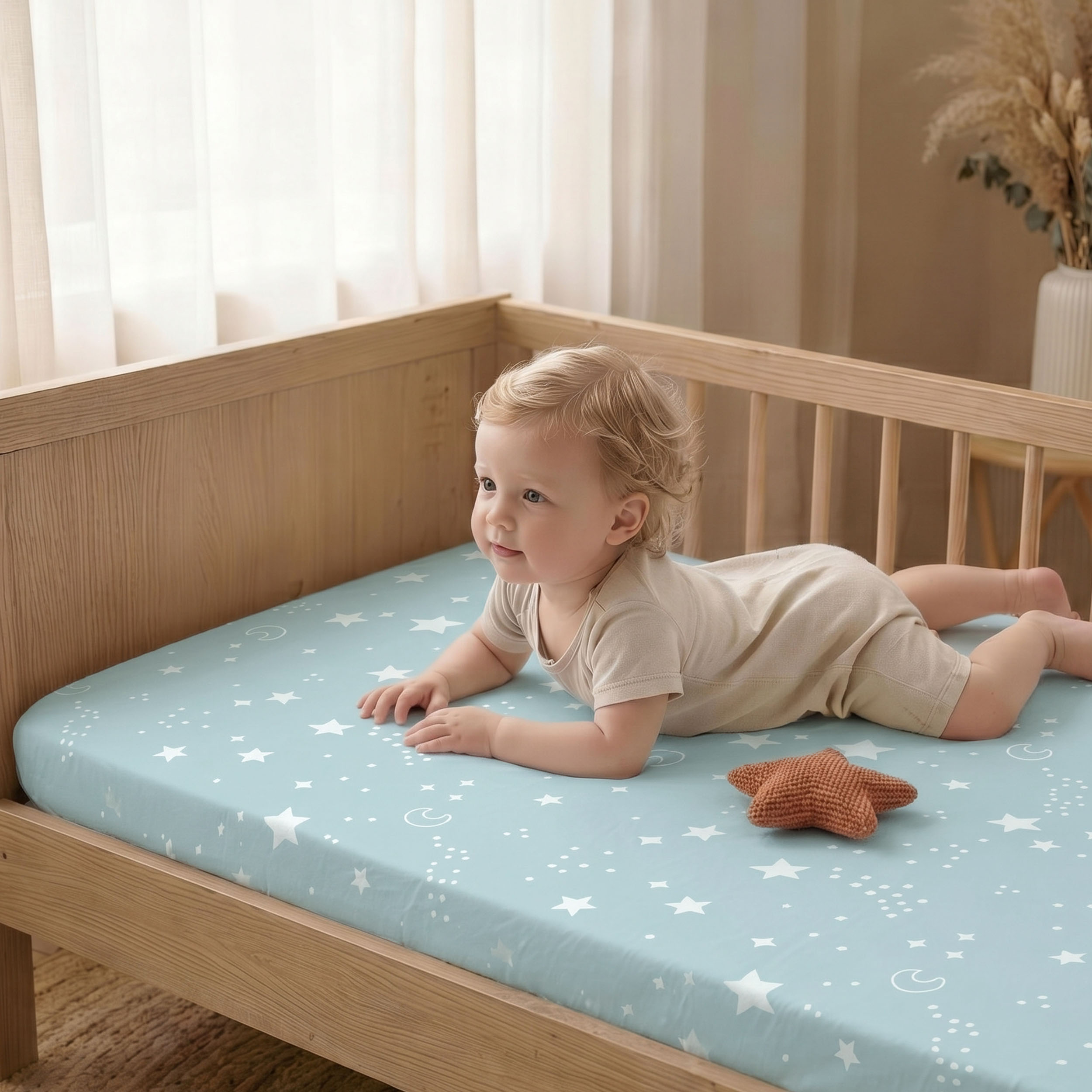 Fairy Dragon and Castle | Bassinet Sheets 3-Pack | 33*20''