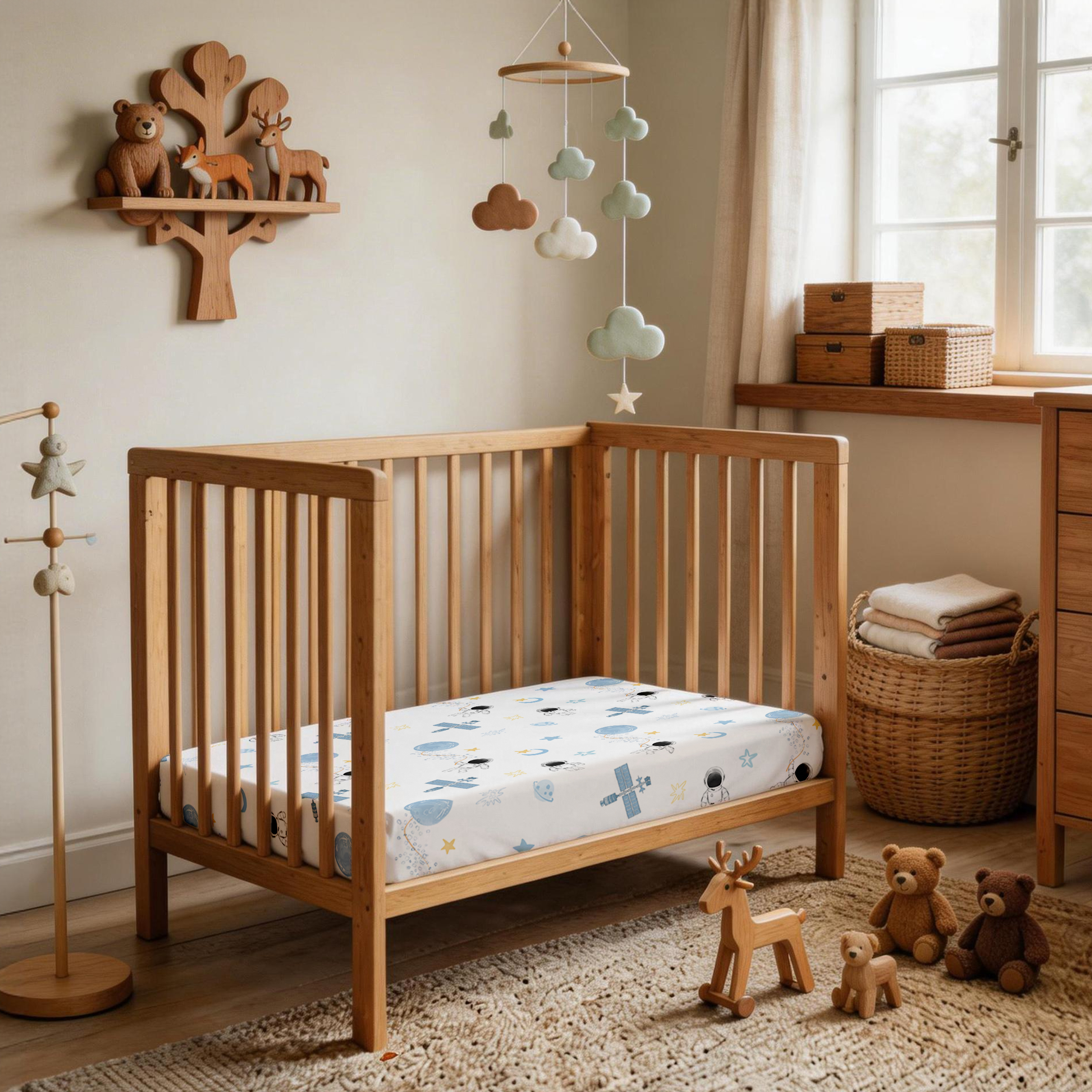 Starry Space Voyage | Bassinet Sheets 4-Pack | 20*33''