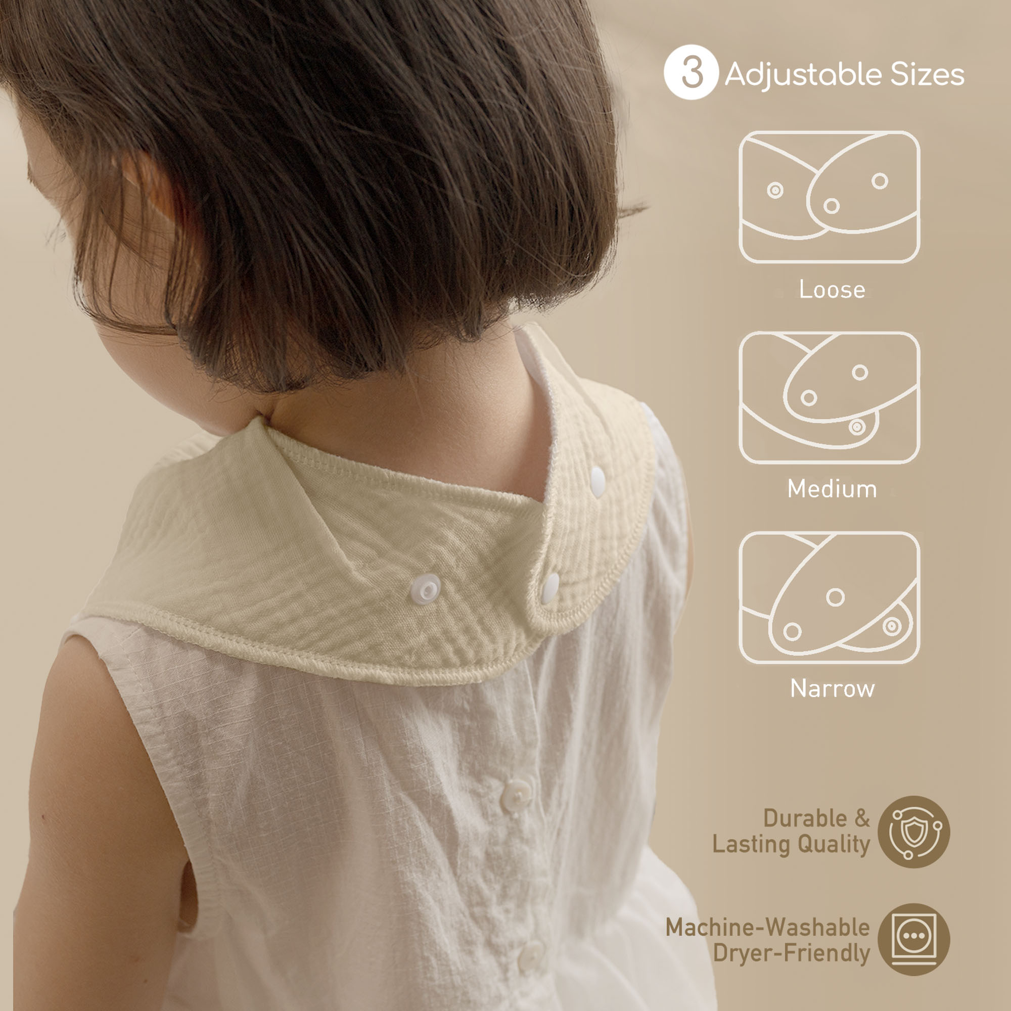 Warm Ember Glow | Soft & Absorbent Muslin Bandana Bibs 10 Pack