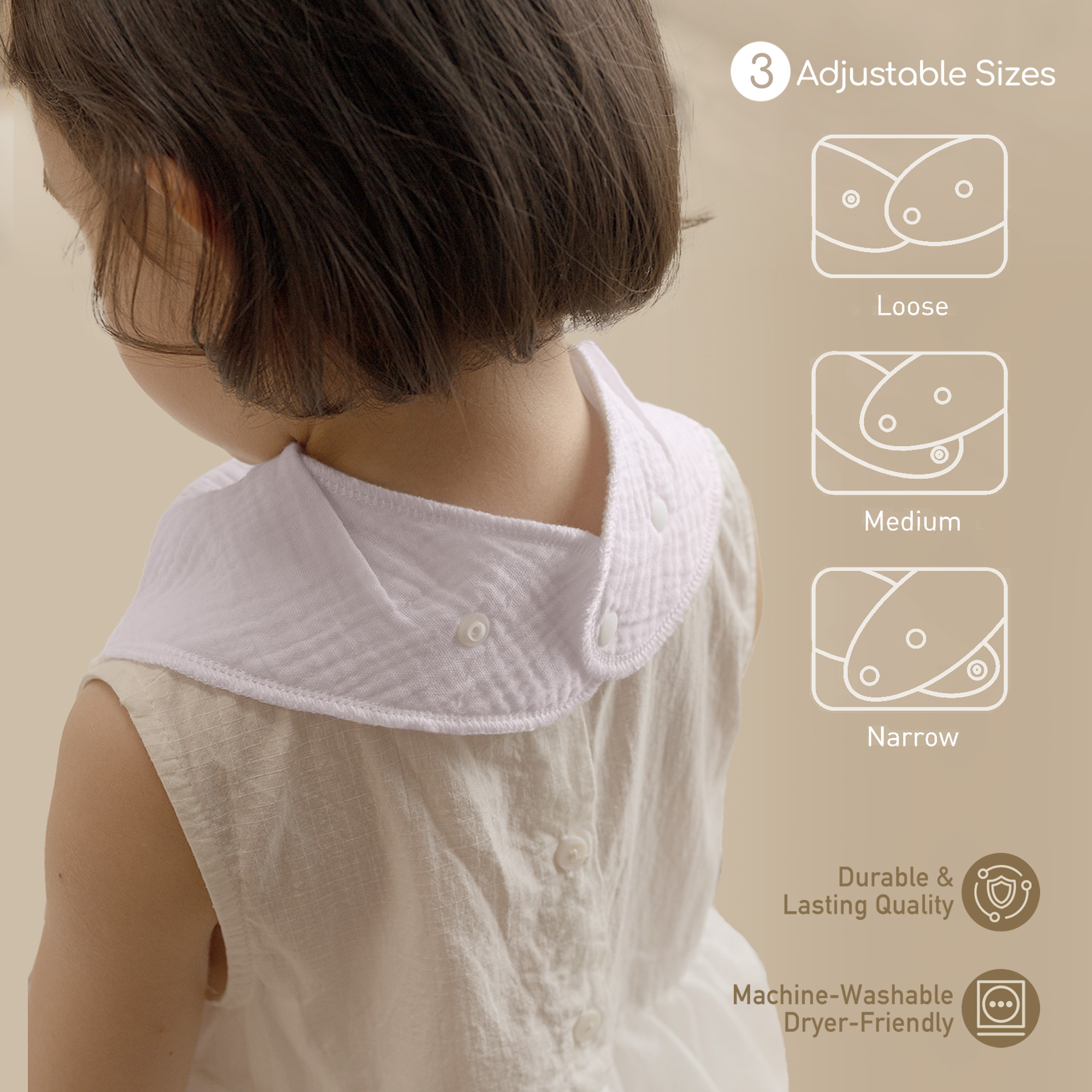 Lavender Cloud Blend | Soft & Absorbent Muslin Bandana Bibs 10 Pack