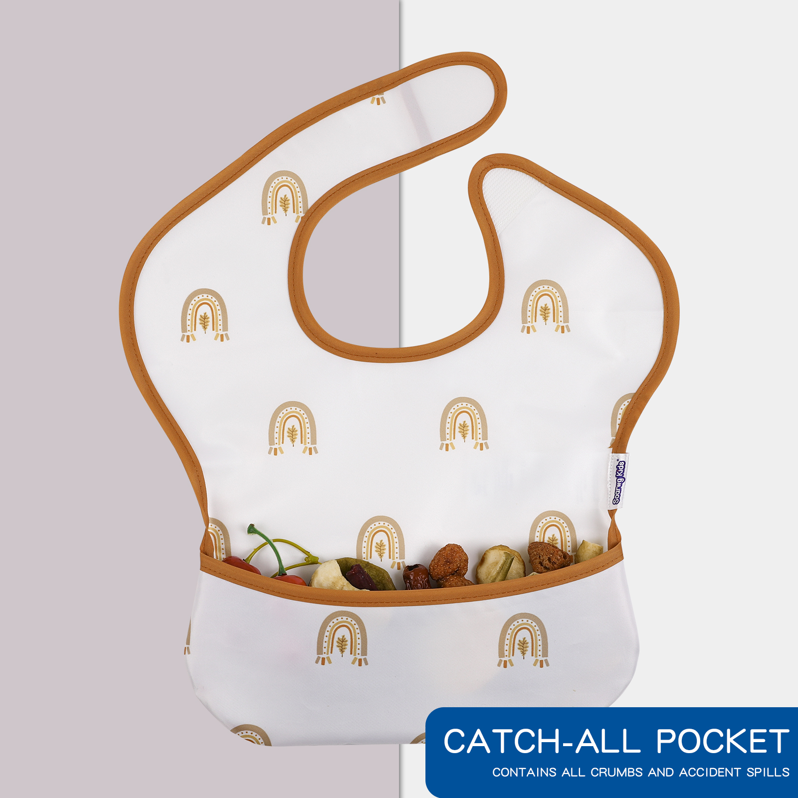 Rainbows | Gllquen Baby Waterproof Bibs 5 Pack | 3-24 Months