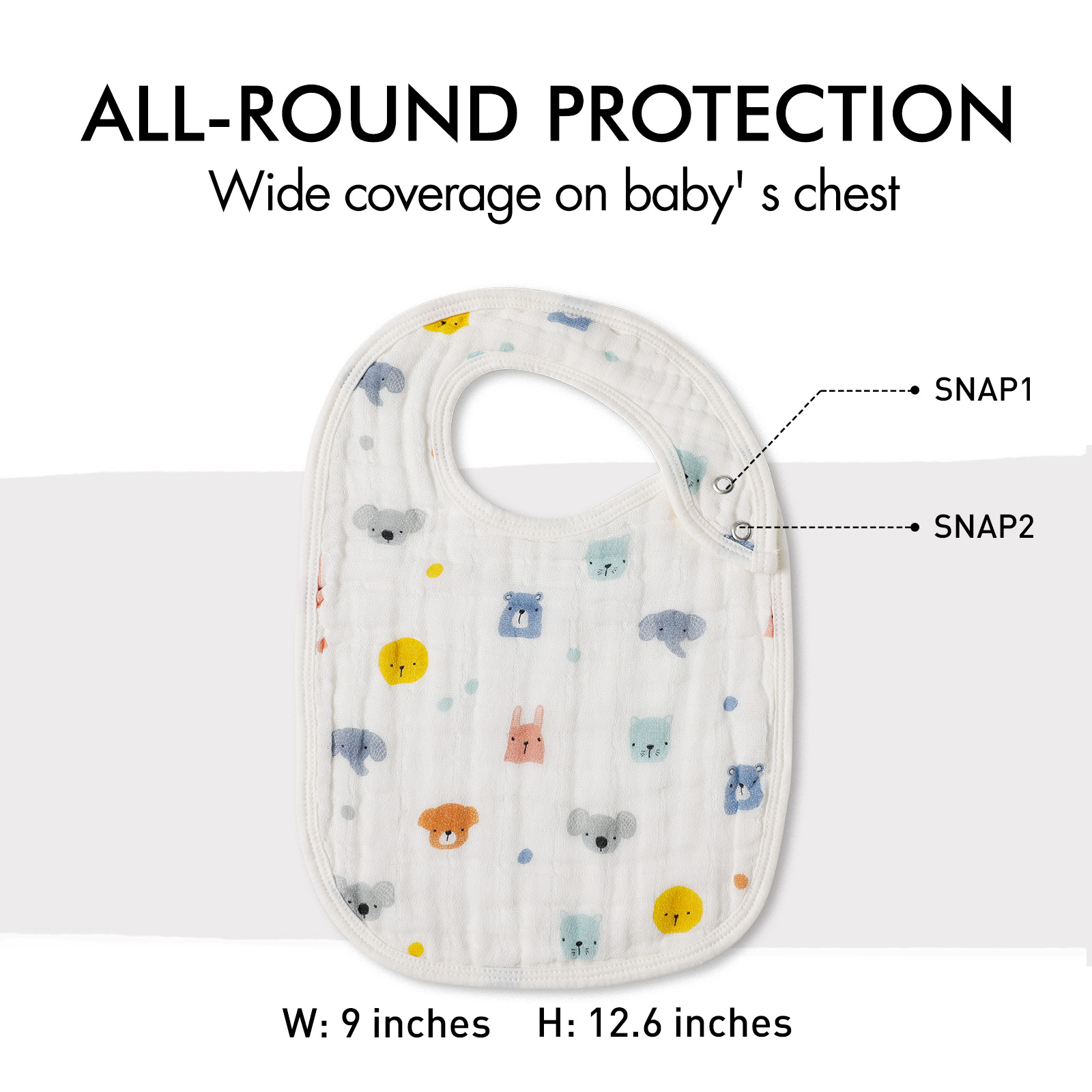 Alpaca | Organic Cotton Muslin Bandana Bibs 3 Pack