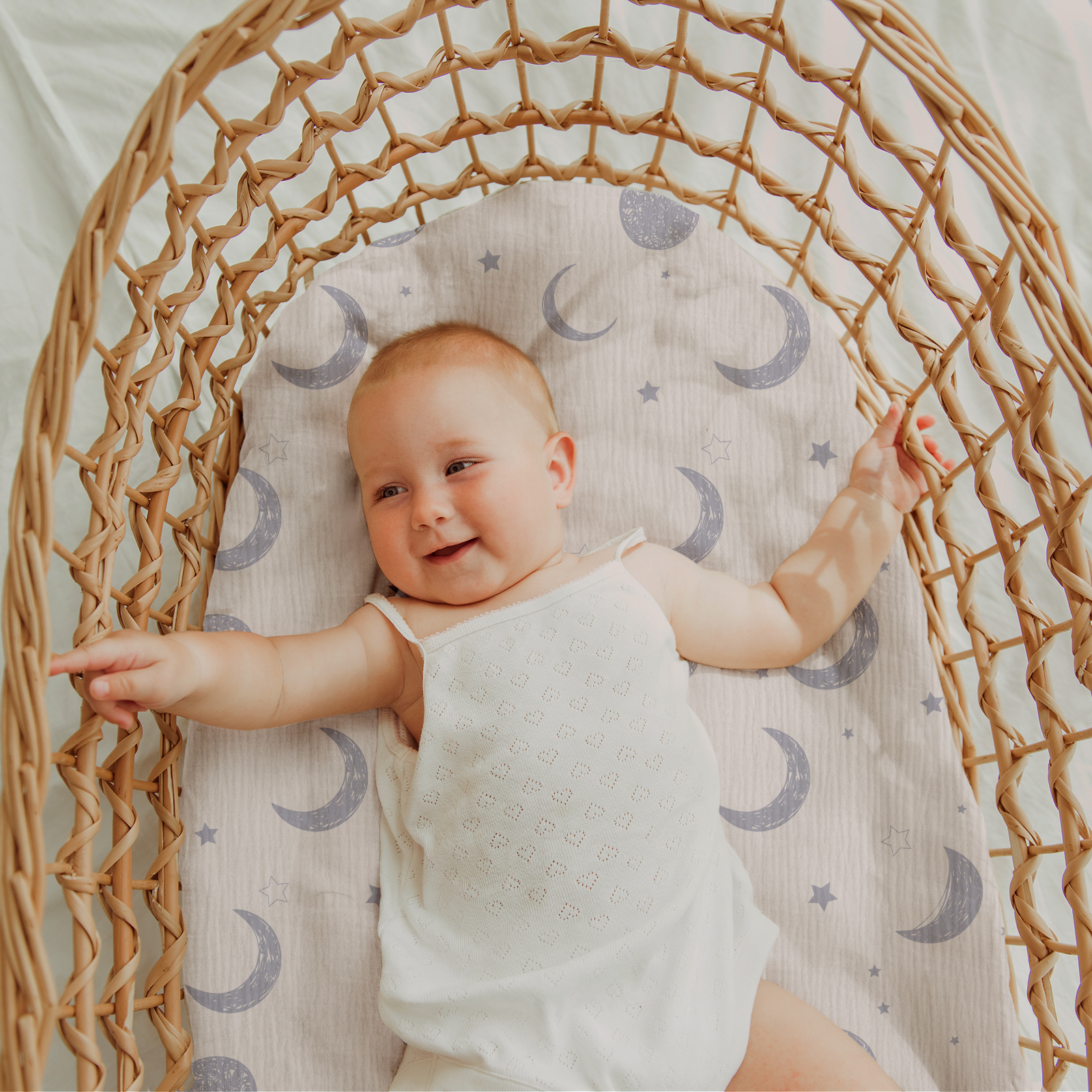 Space Exploration  | Muslin Bassinet Sheets 3-Pack | 33''*17''