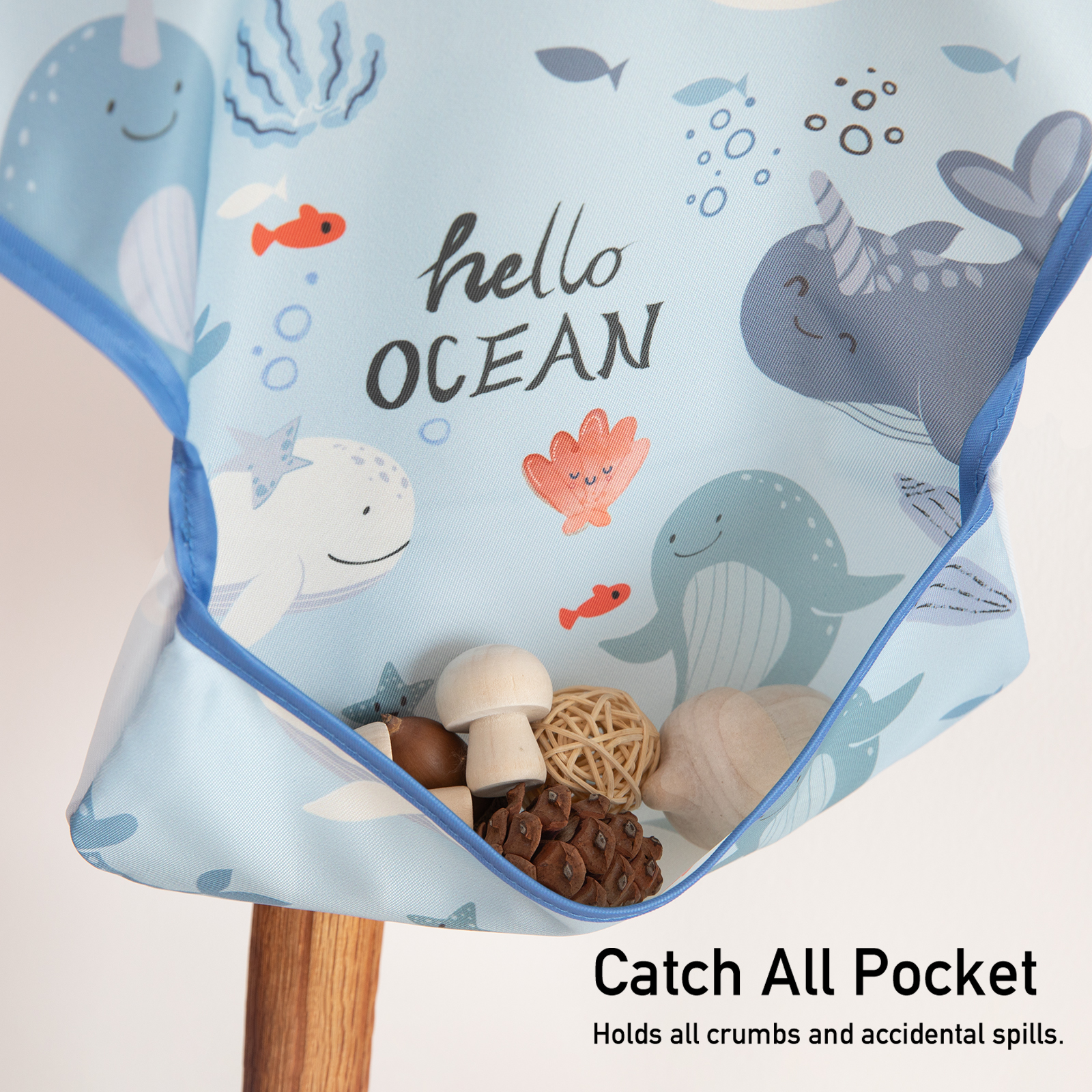 Ocean Whimsy | Gllquen baby Waterproof Bibs 3 Pack | 3-24 Months