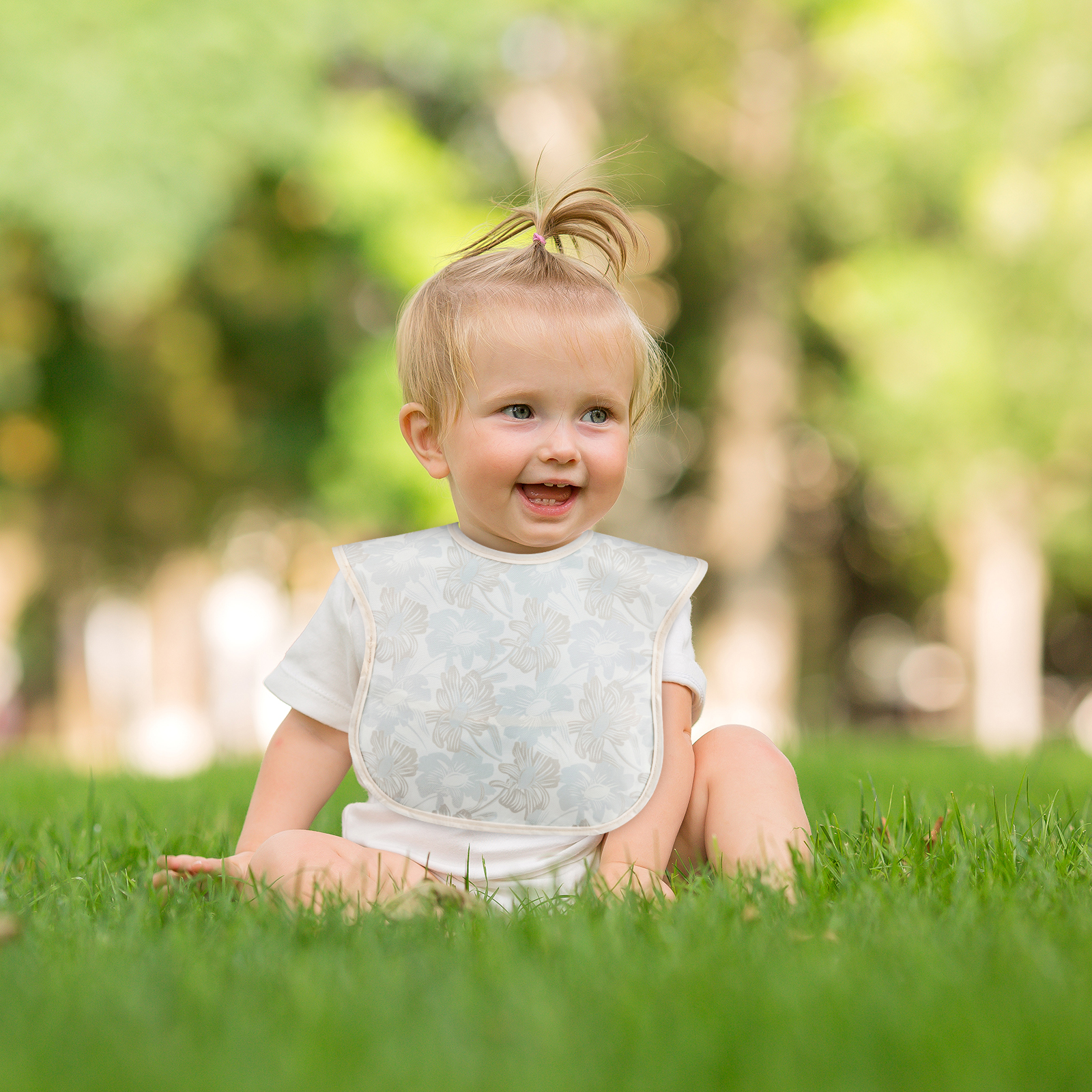 Floral Grace | Gllquen baby Waterproof Bibs 3 Pack | 3-24 Months