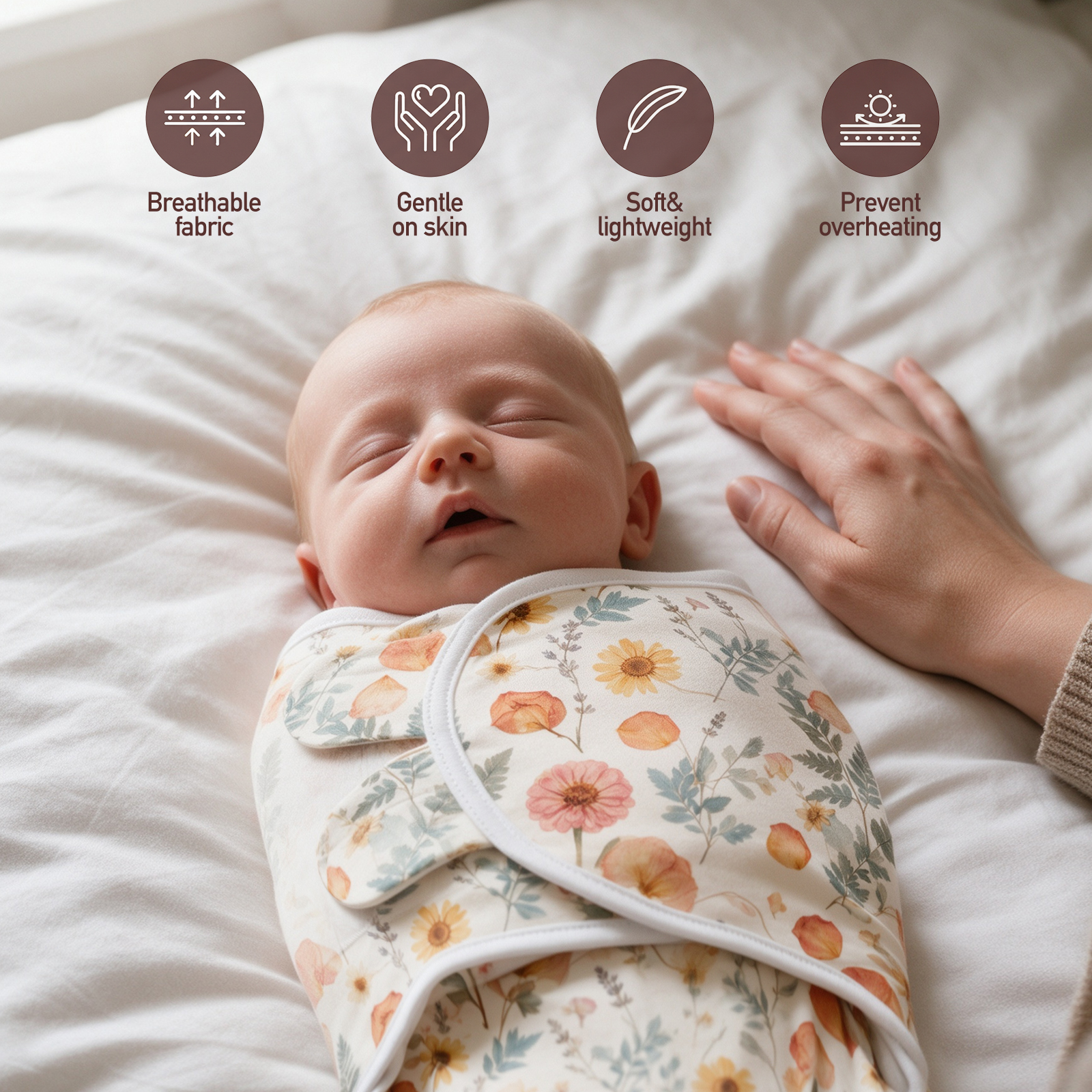 Amber Pressed Journal | Baby Swaddle 3 Pack | 0-3 Months