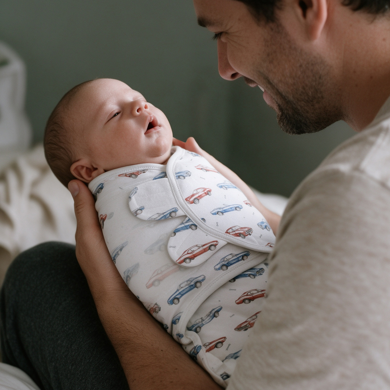 Mocha Truck Garage | Baby Swaddle 3 Pack | 0-3 Months