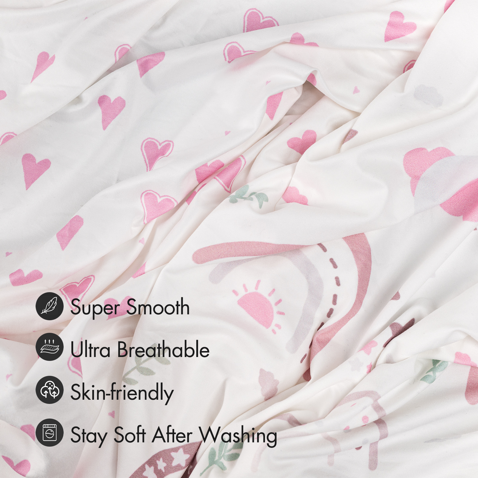 Rainbow | Bassinet Sheets 2-Pack | 16''*32''