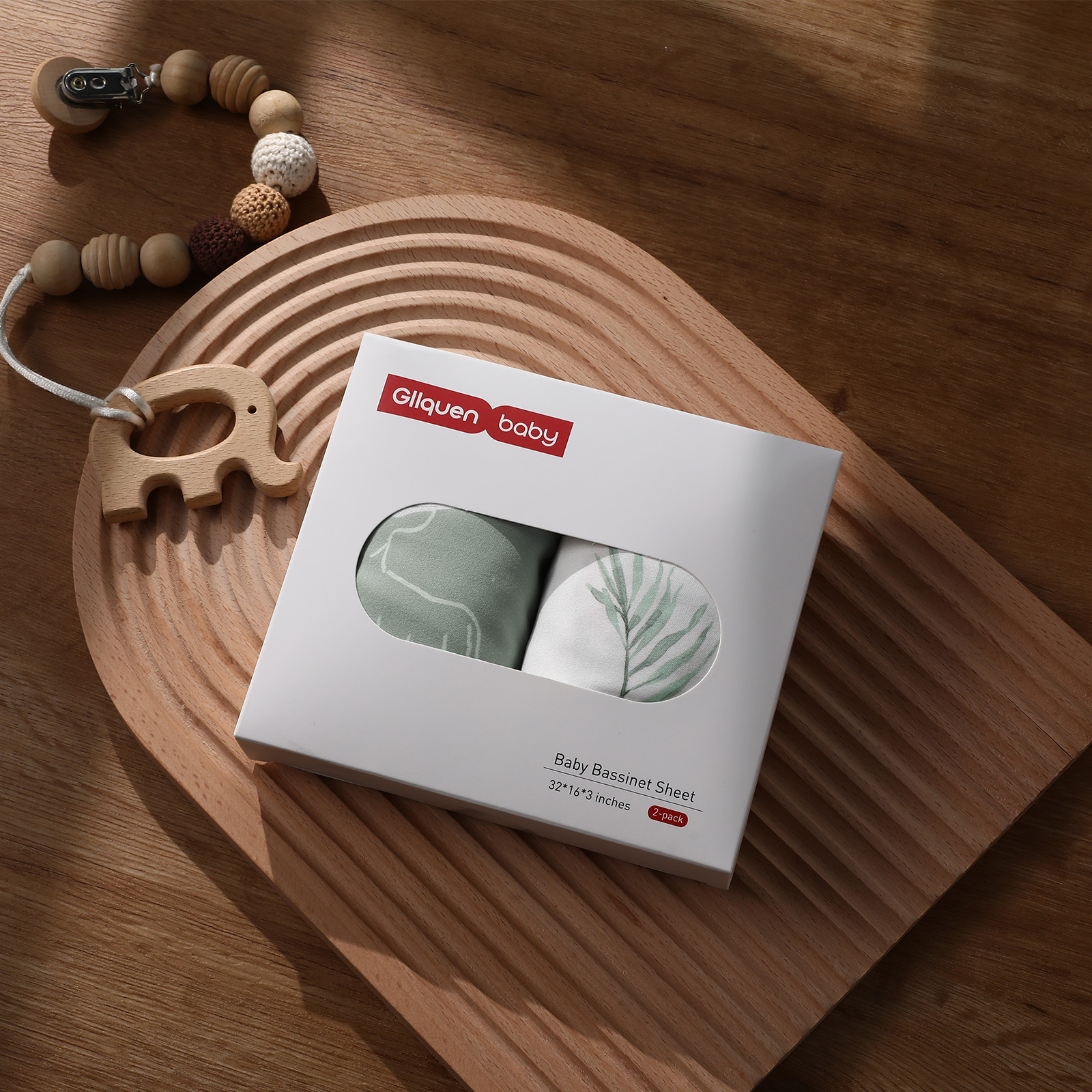 Reindeer | Soft Microfiber Fitted Change Pad Cover & Bassinet Sheets 2 Pack | 16''*32''