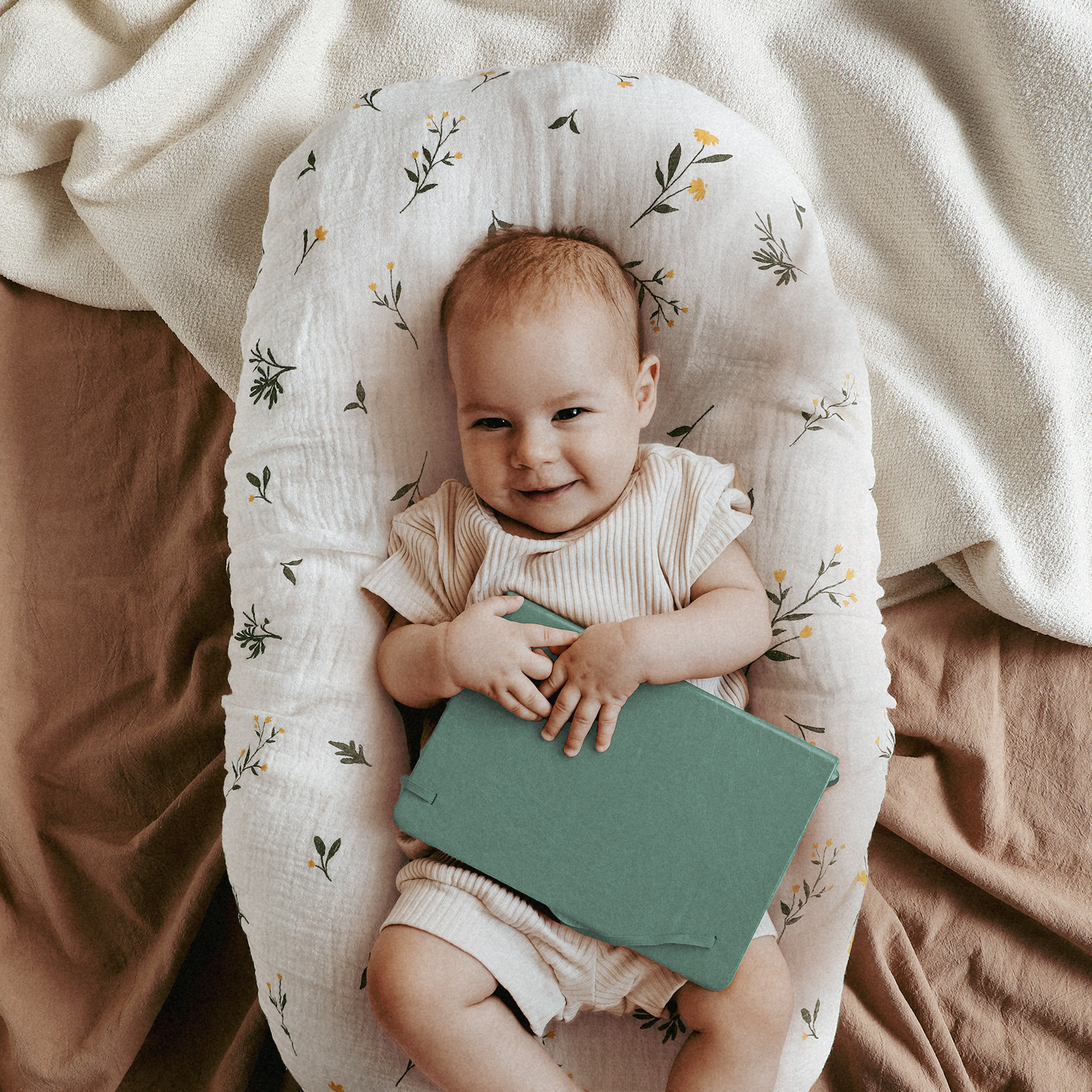 Leafy Green  | Bassinet Sheets 3-Pack | 33''*17''