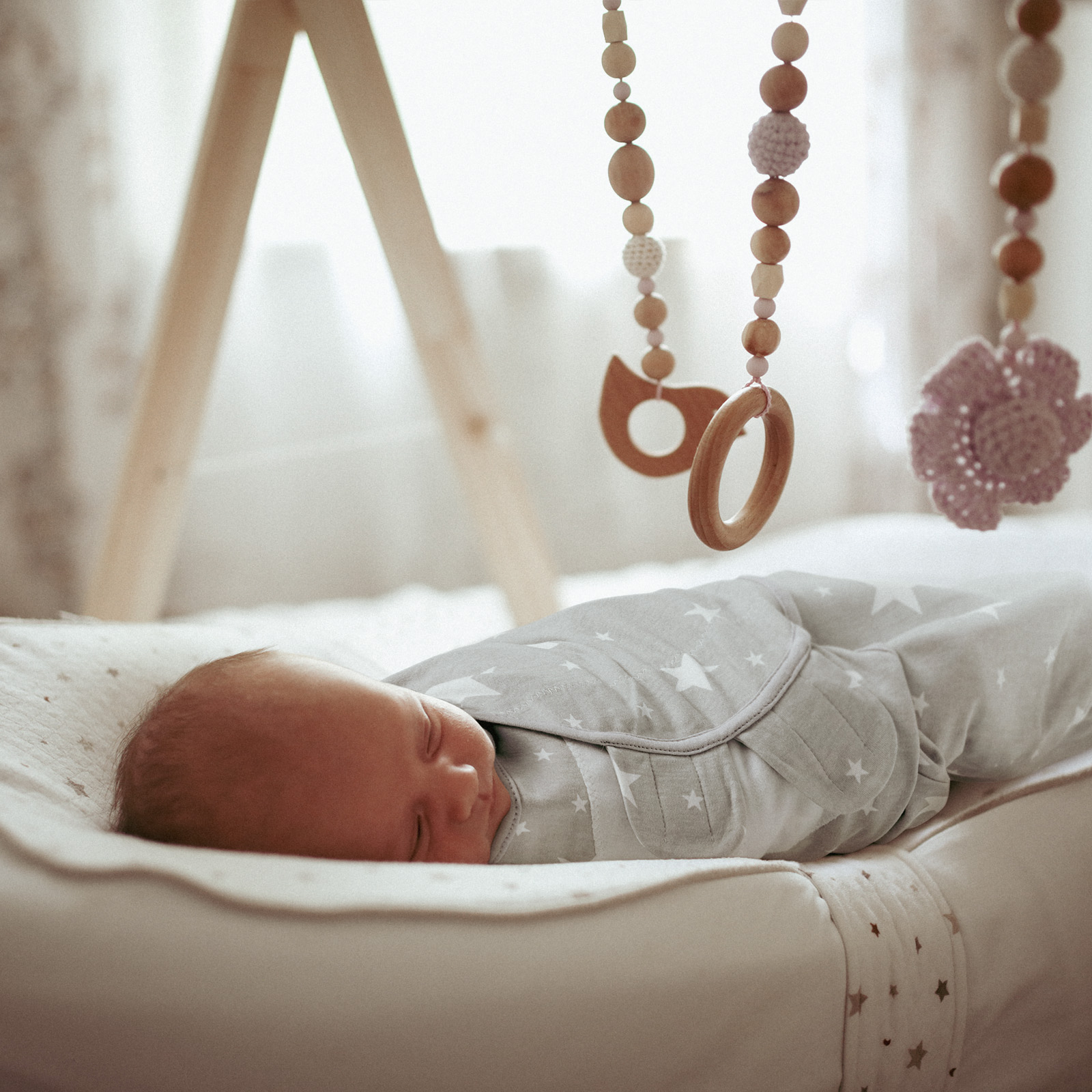 Gray | Soarwg Baby Swaddle 0-3 Months 4 Pack