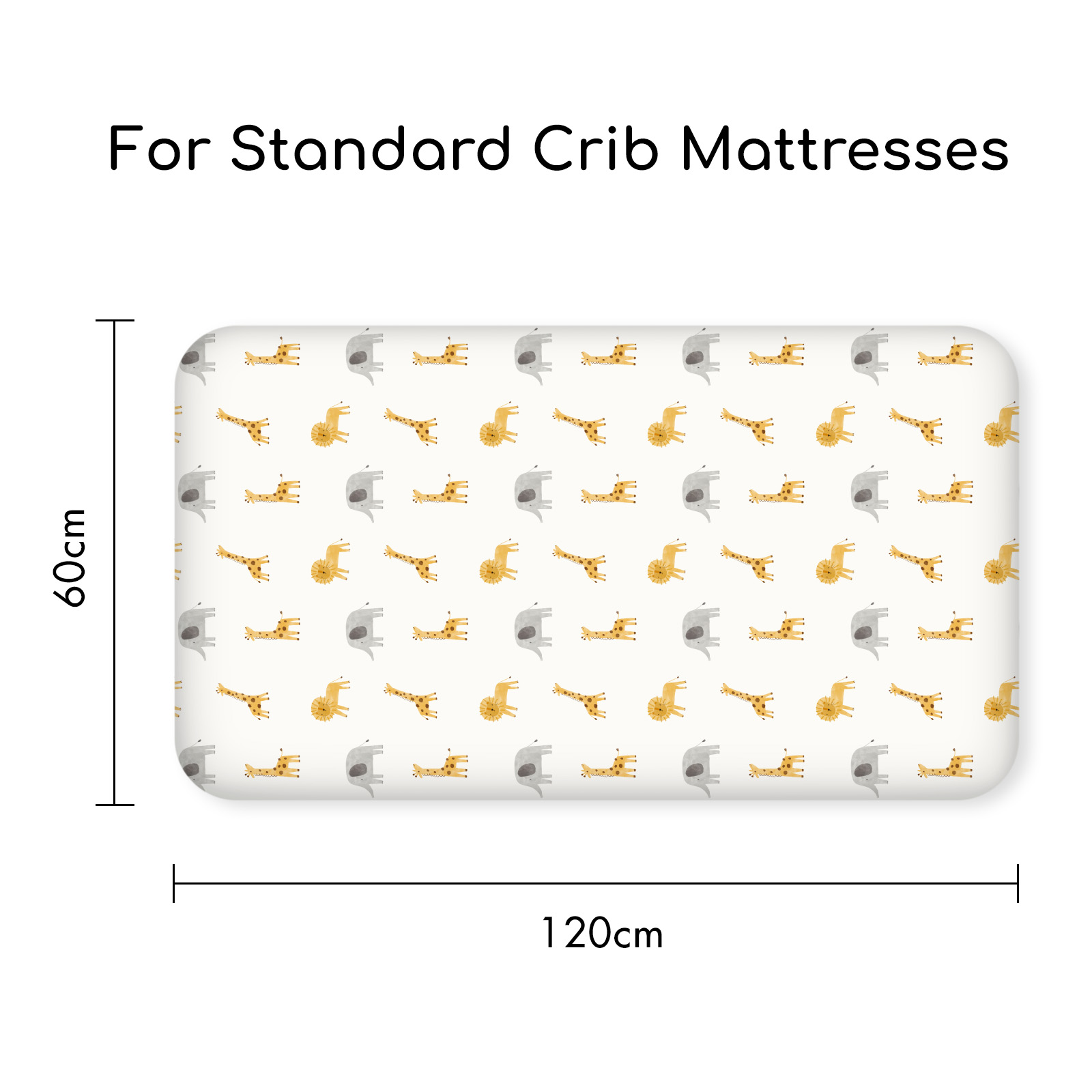 Dinosaur Elephant | Fitted Sheets 3-Pack