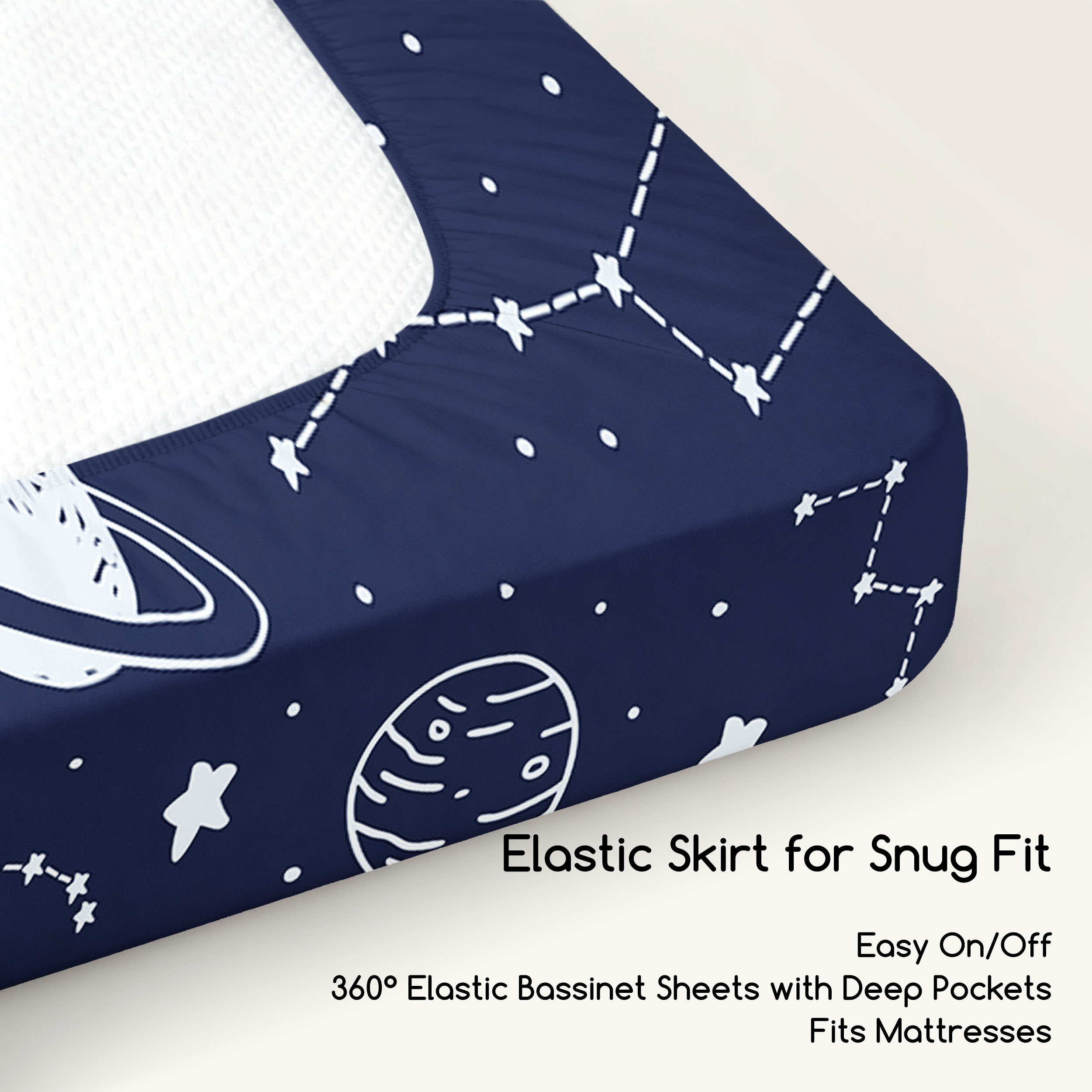 Starry Sky Dreamland | Bassinet Sheets 3-Pack | 33*20''