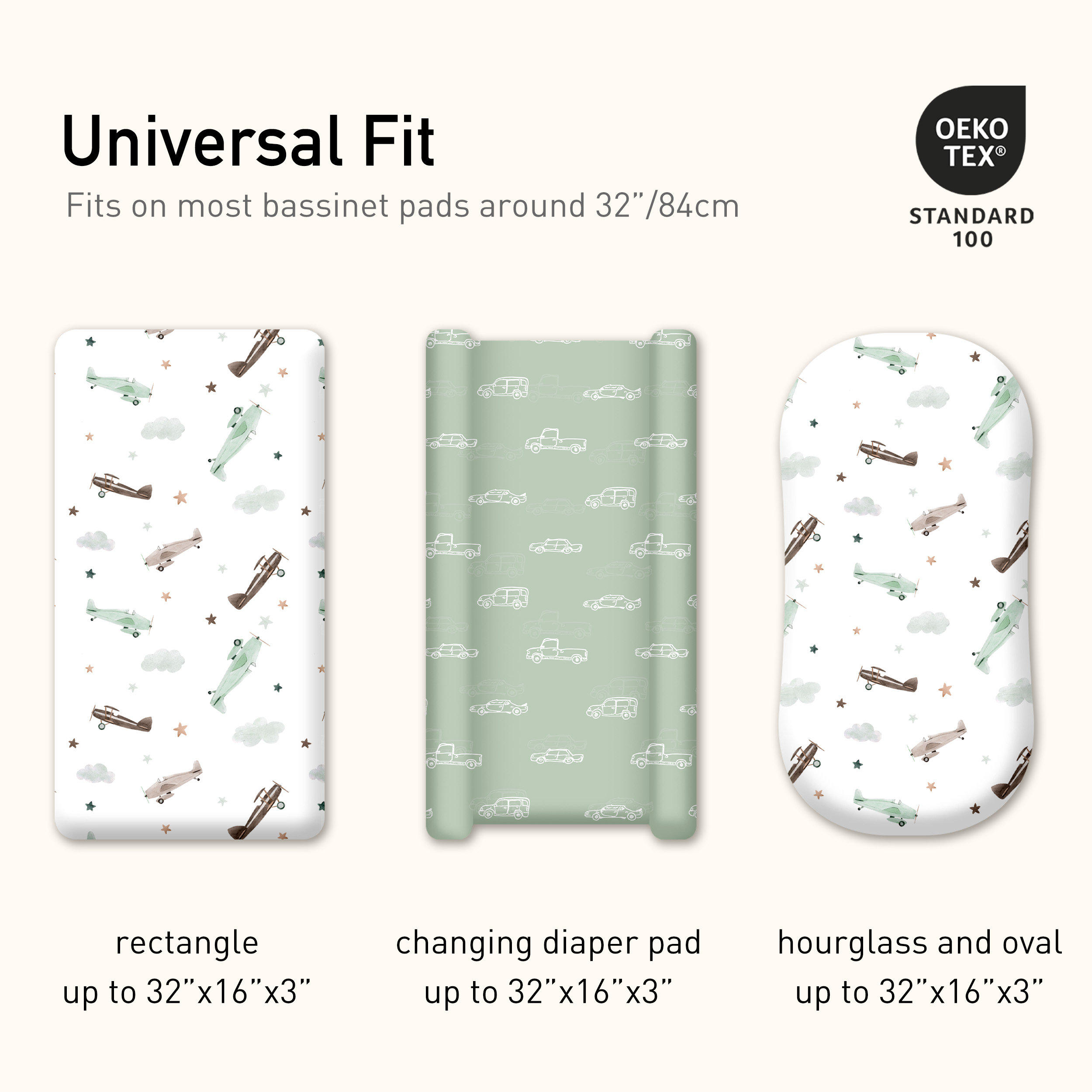 Beyond the Horizon | Bassinet Sheets 2-Pack | 16*32''