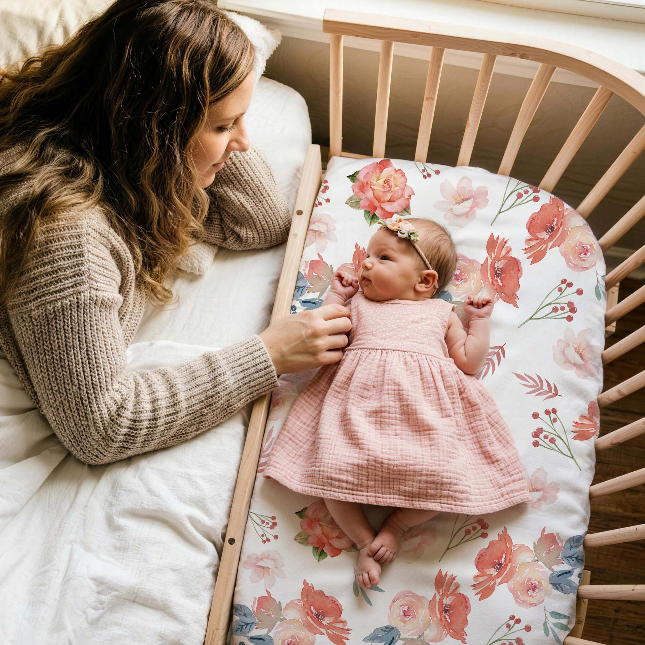 Floral Reverie | Bassinet Sheets 4-Pack | 20*33''