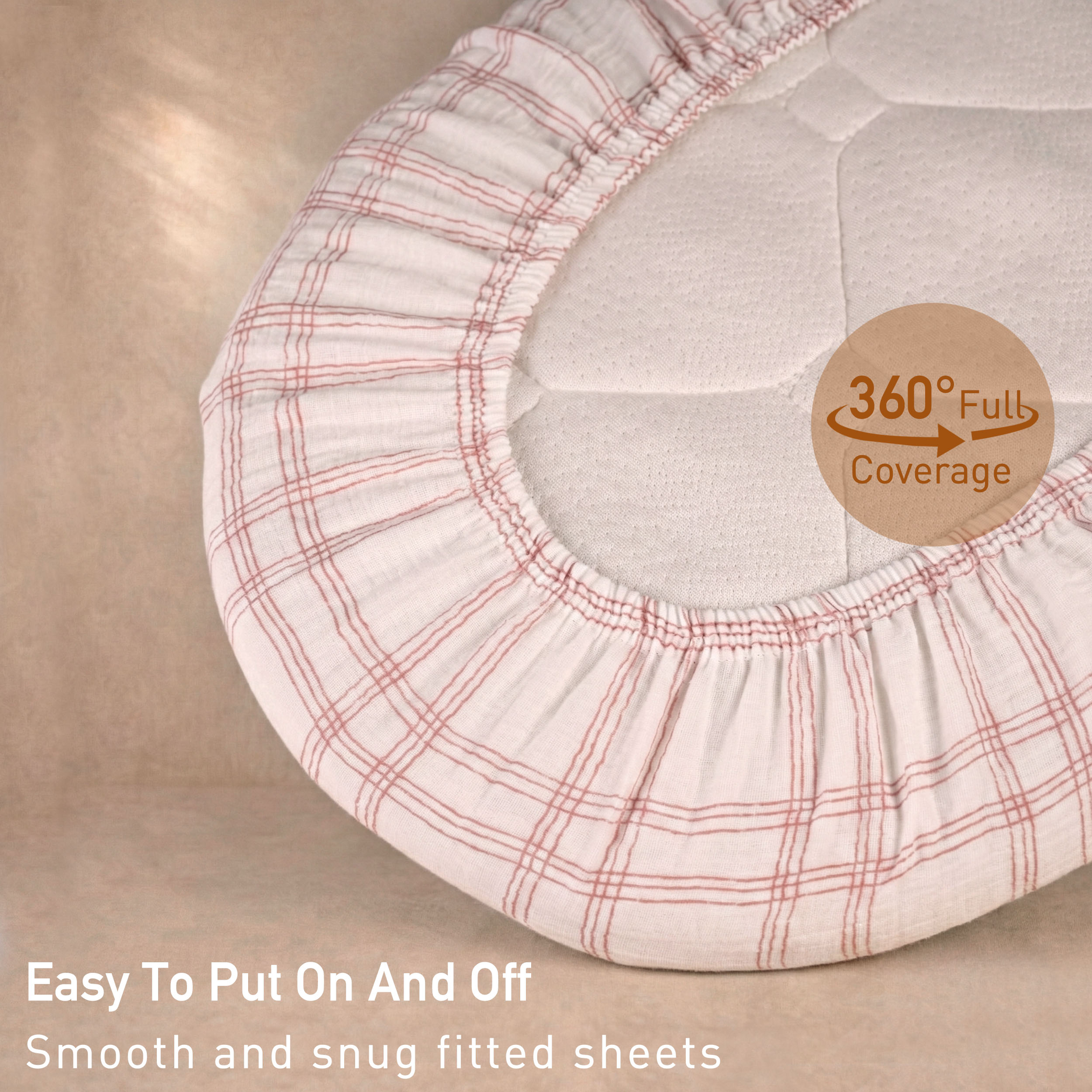 Bear's Dreamland  | Muslin Bassinet Sheet 3-Pack | 33''*20''