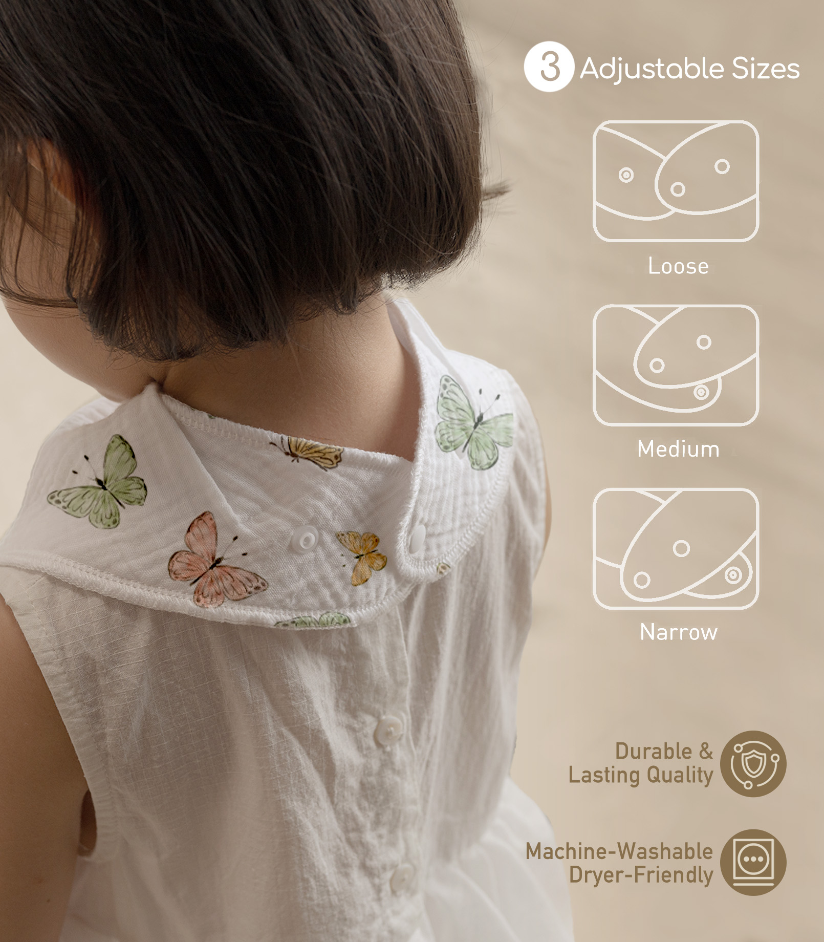 Sylvans | Soft & Absorbent Muslin Bandana Bibs 8 Pack