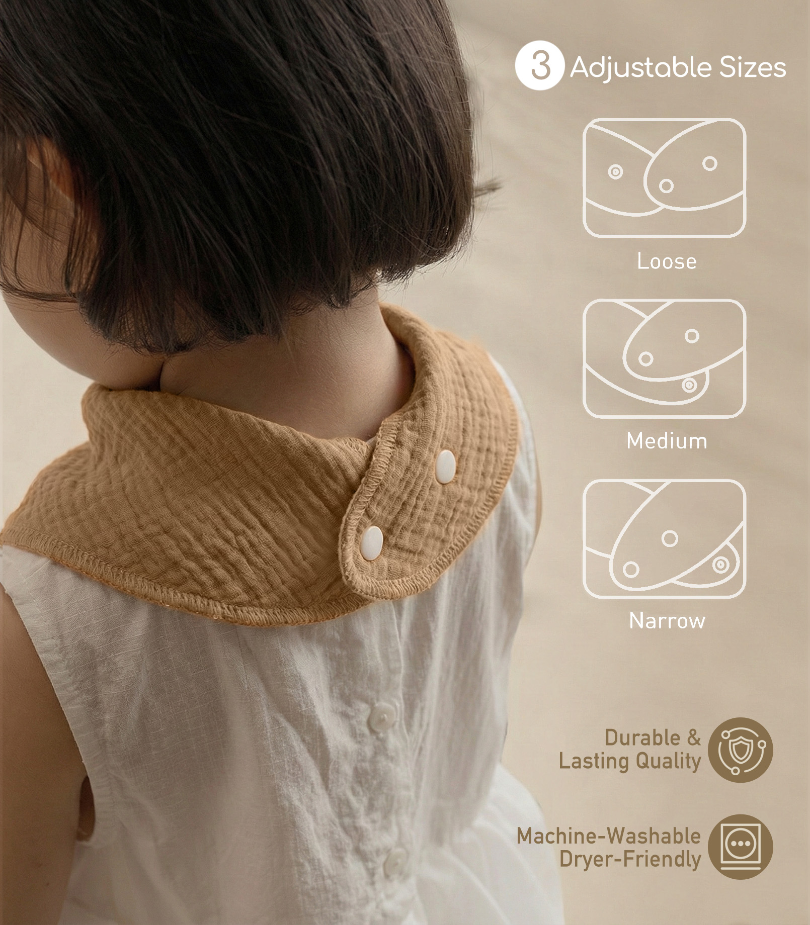 Silent Bud | Soft & Absorbent Muslin Bandana Bibs 8 Pack