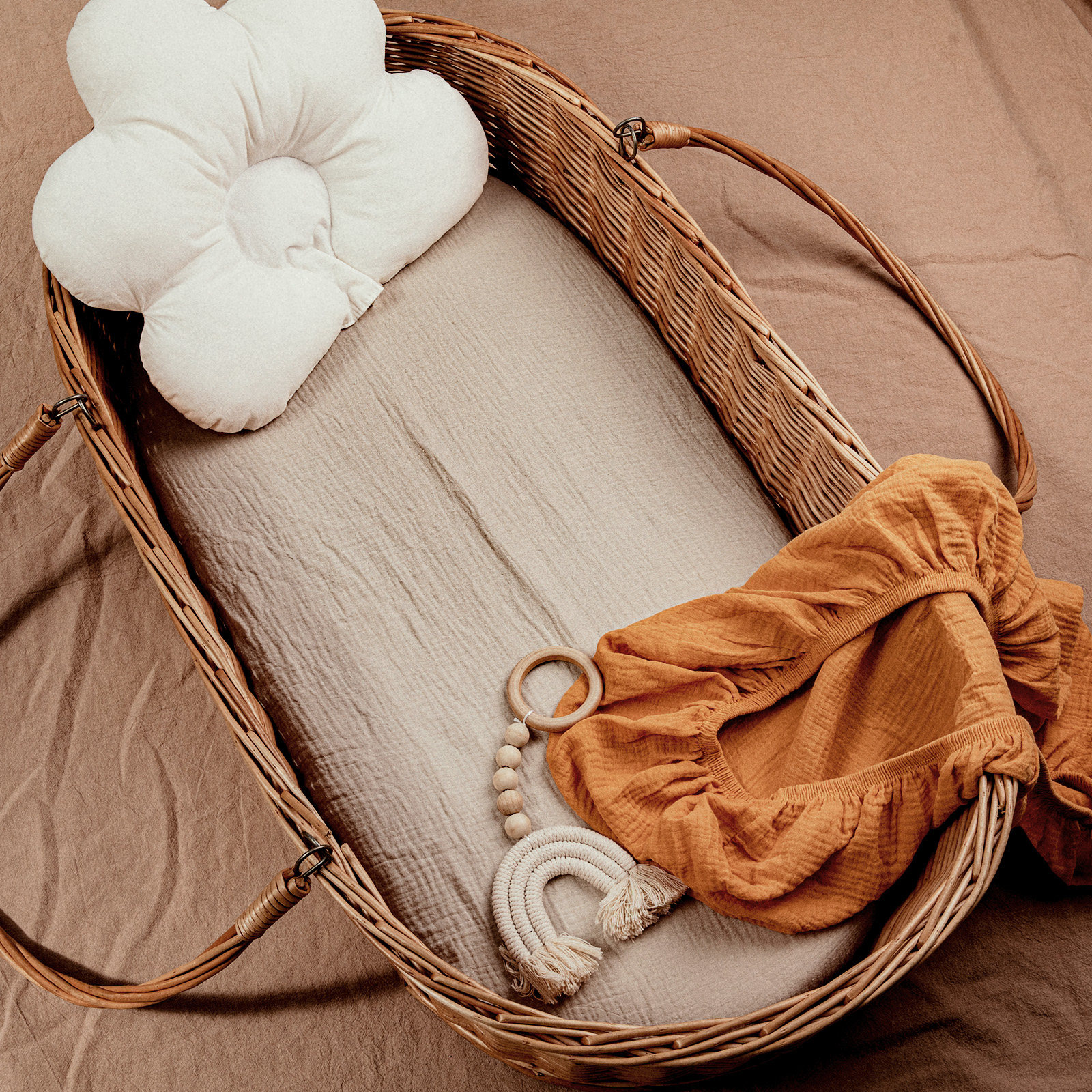  Fall Sunshine  | Bassinet Sheets 2-Pack | 33''*17''