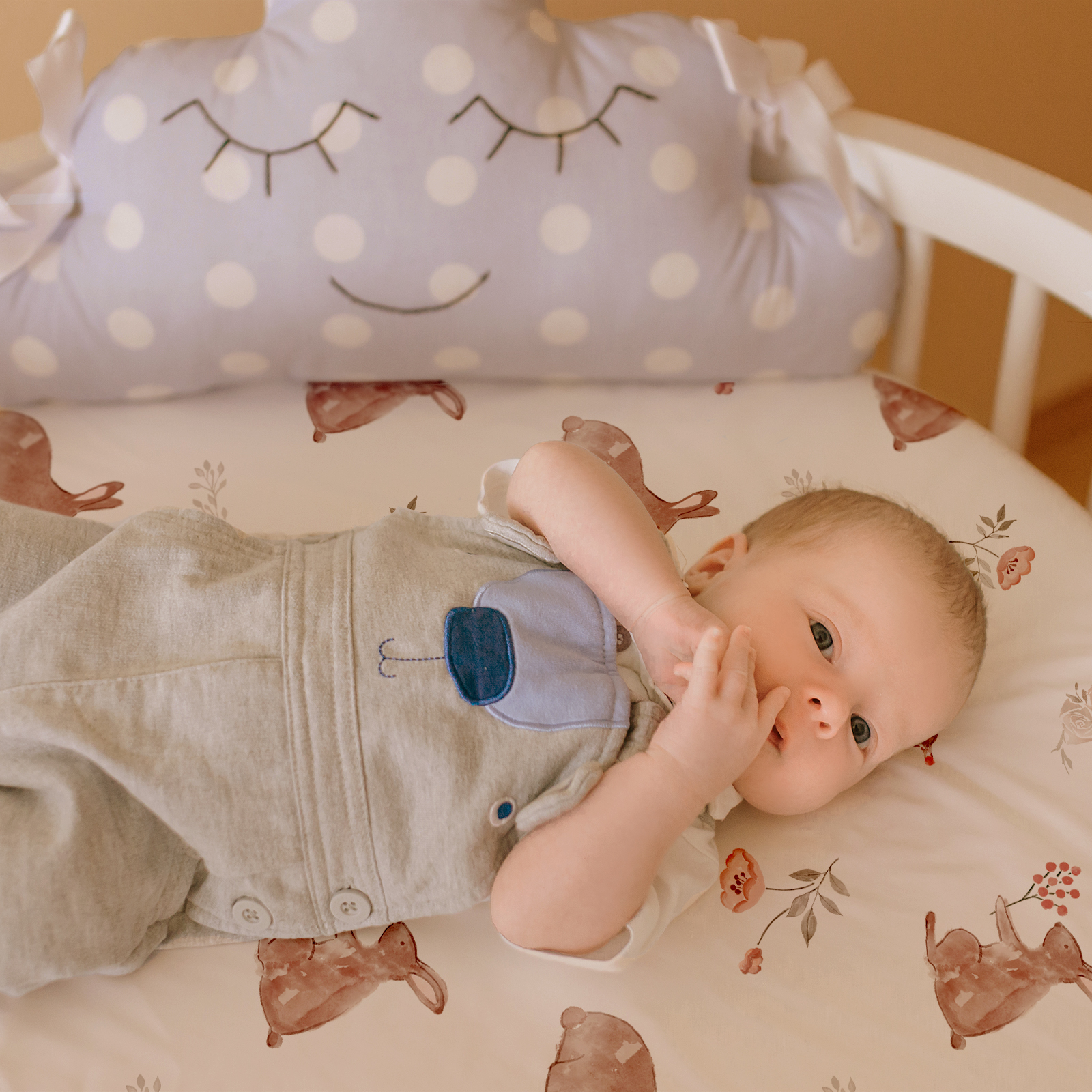 Watercolour Rabbit | Bassinet Sheets 2-Pack | 16*32''