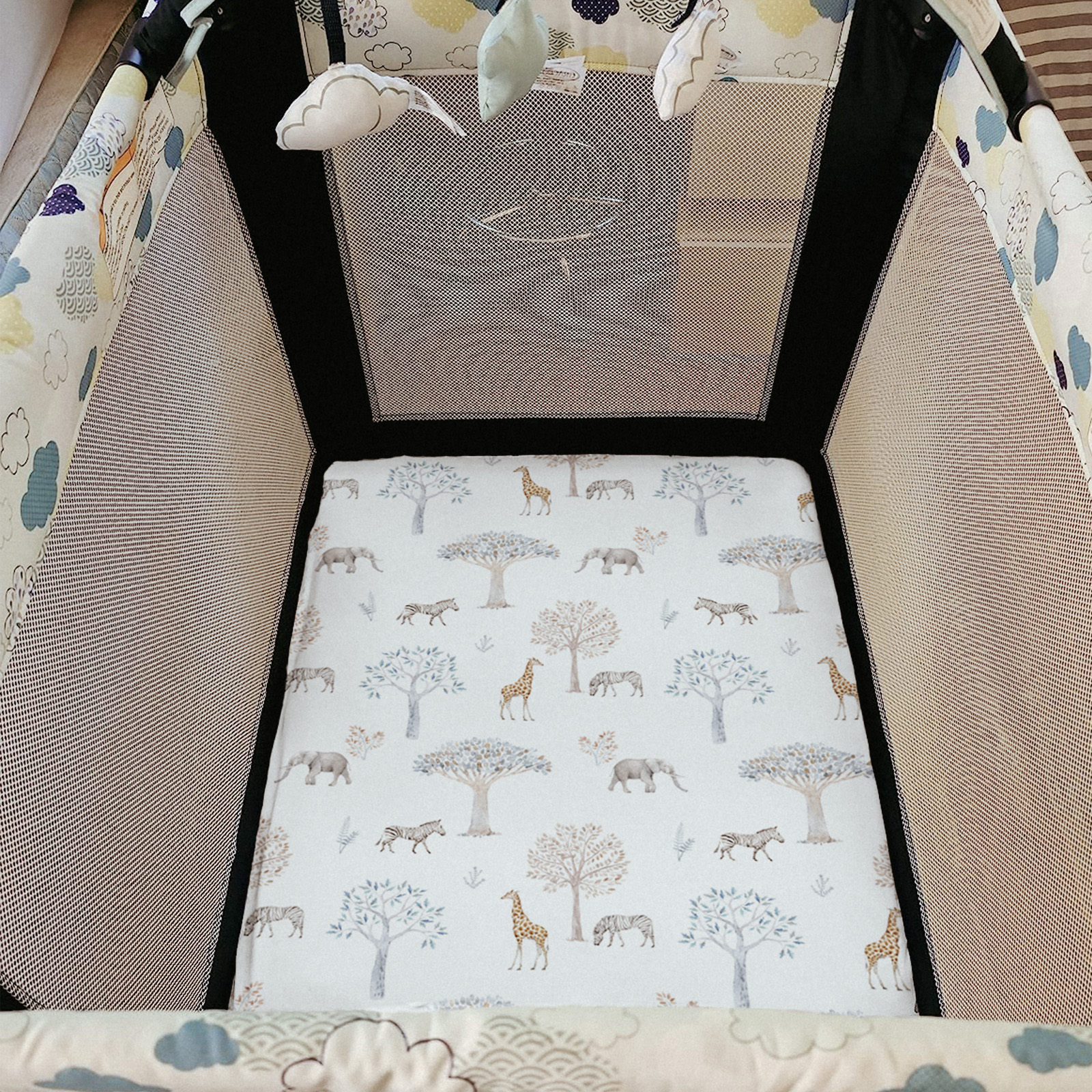 Natural History | Pack N Play Sheets 2-Pack | 38''*26''